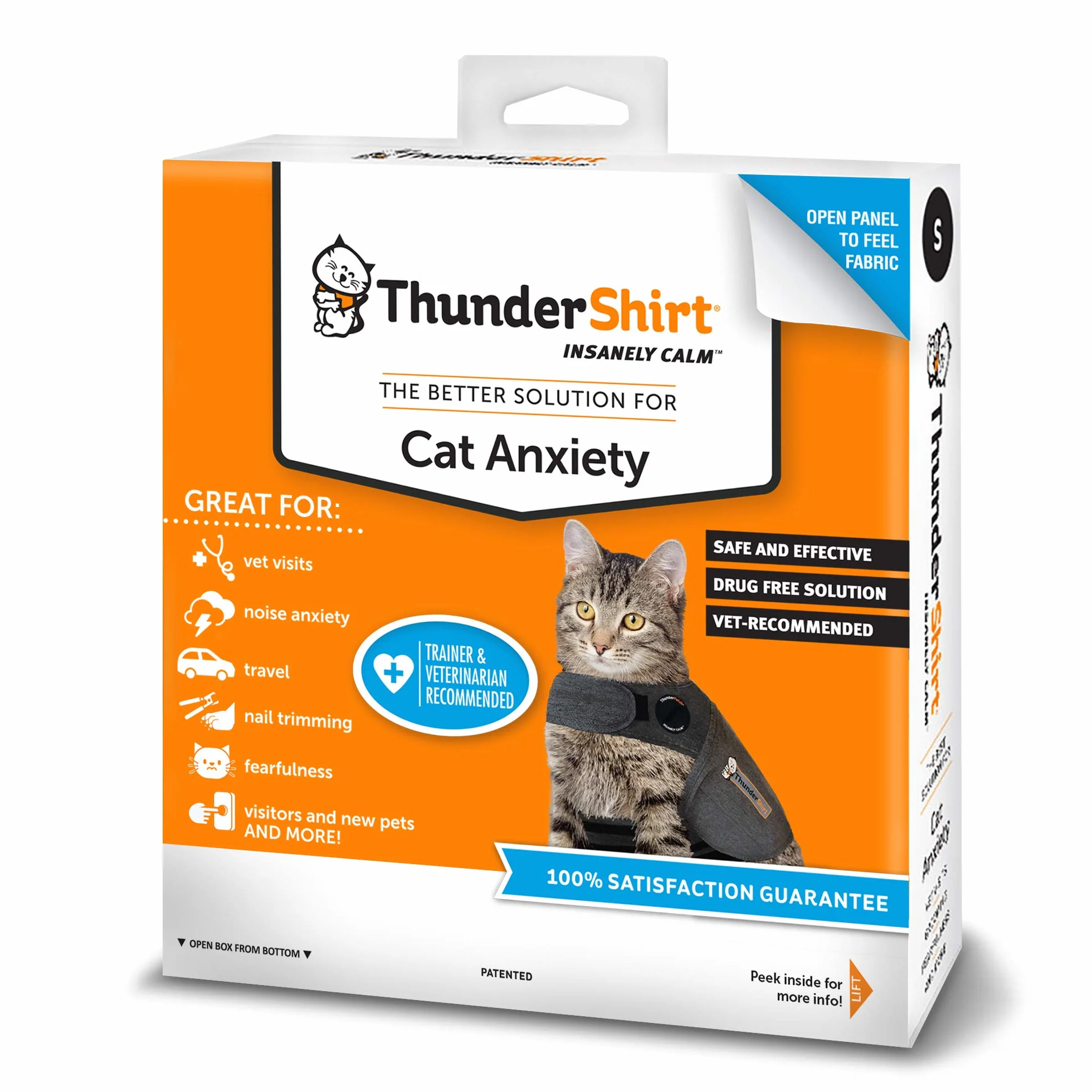 Thundershirt Per Gatti Grigio Grande 5,9 kg