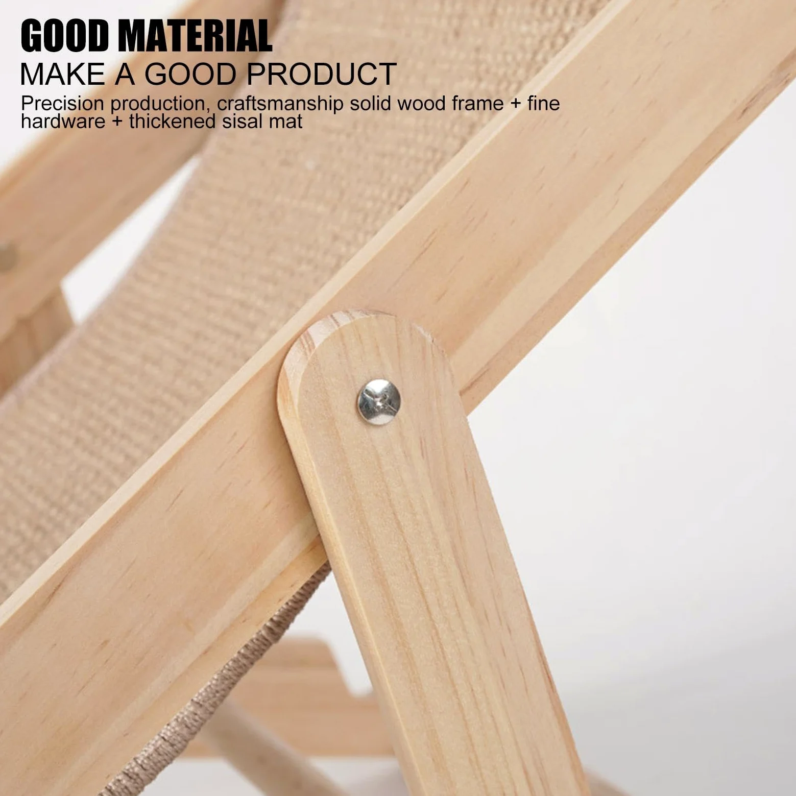 Sedia in sisal per gatti, chaise longue per gatti, amaca per gatti, sedia in cartone sisal | rimovibile con cuscino in sisal, regolabile per gatti interni di piccole dimensioni, medie e grandi