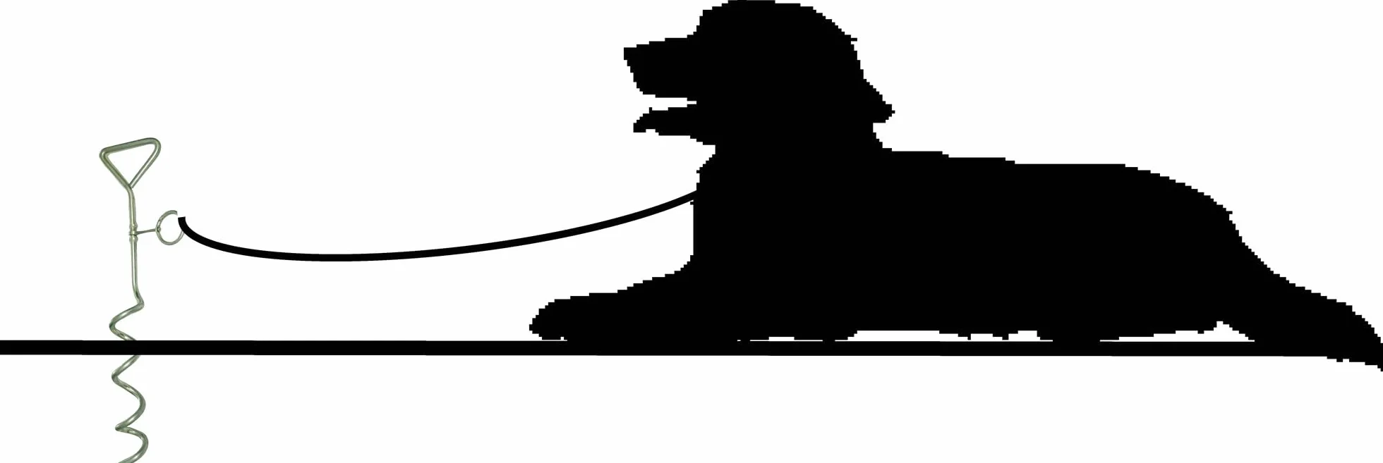 Palo per cani in lega di acciaio, 40 x 8,5 cm