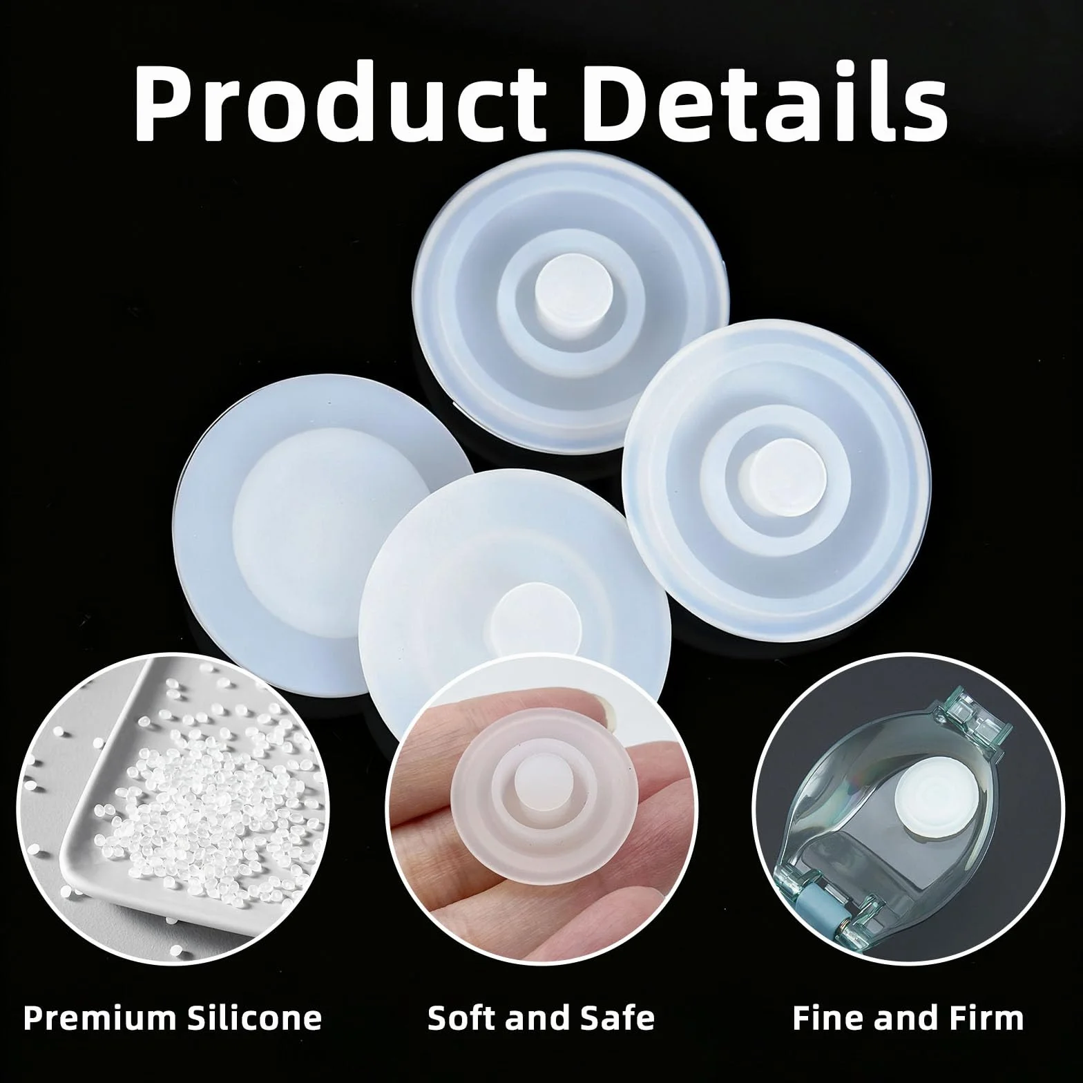 4 Pezzi Anello di Tenuta in Silicone Guarnizioni di Ricambio Compatibile con Tappo WMB One per Borraccia Sportiva