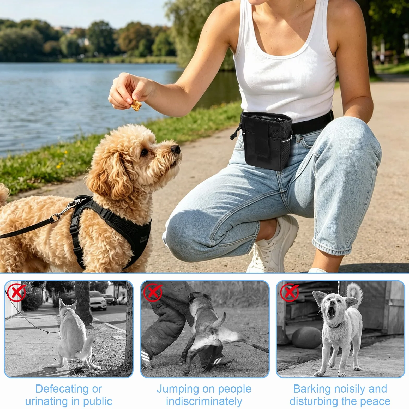 Porta Premietti per Cani, Addestramento Cani Accessori, Sacchetti per Alimenti E Snack per Cani, Adatti per L'addestramento dei Cuccioli O Le Escursioni All'aperto