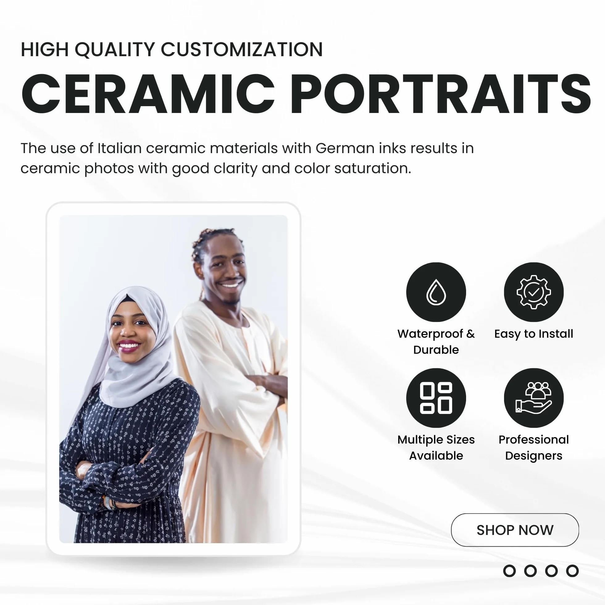 Personalizowana Plakietka Ceramiczna Bethel Foto na Nagrobek 8x11 cm - Odporna na UV i Wodoodporna