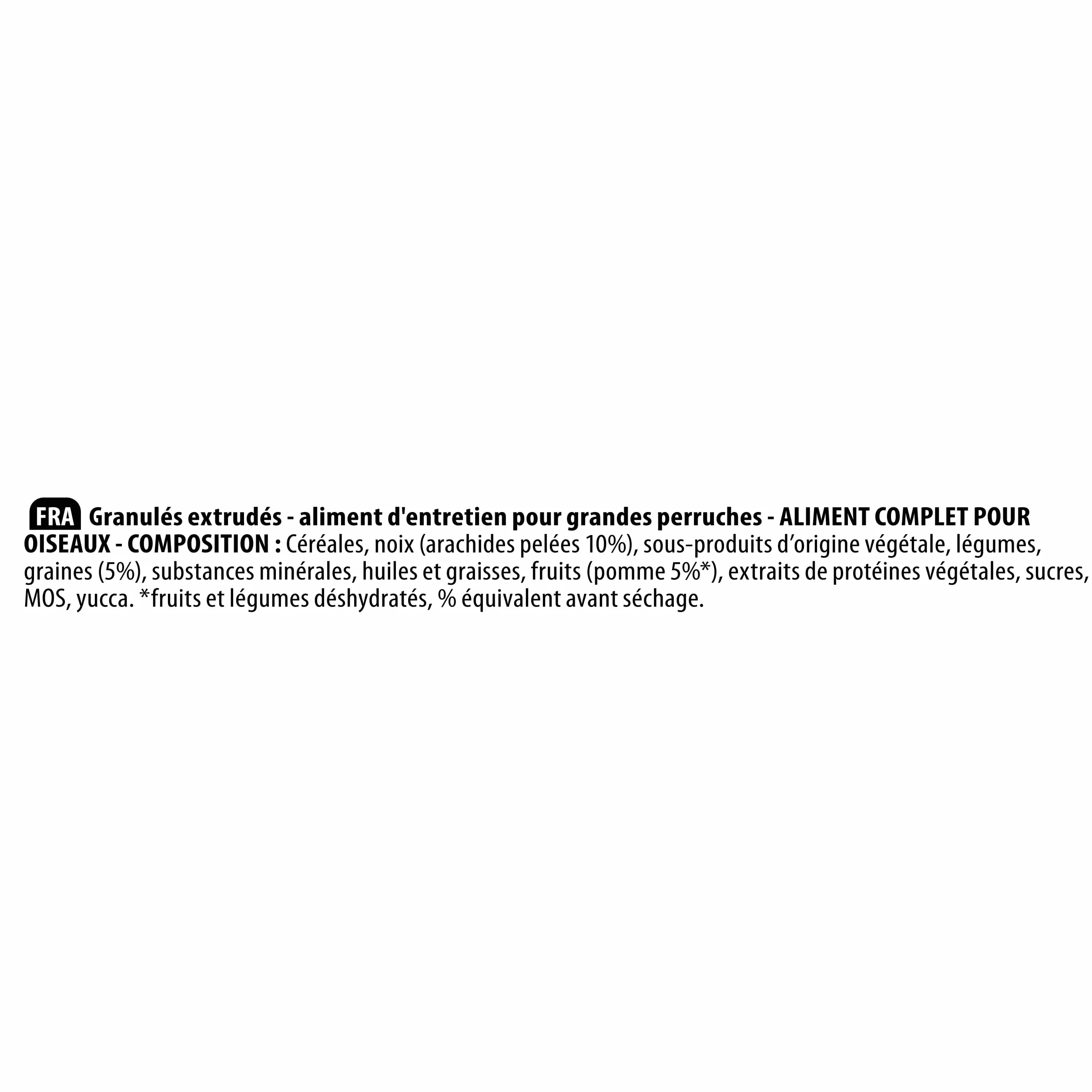 VERSELE-LAGA NutriBird G14 Tropical Pellet estrusi Alimento per grandi parrocchetti 3kg