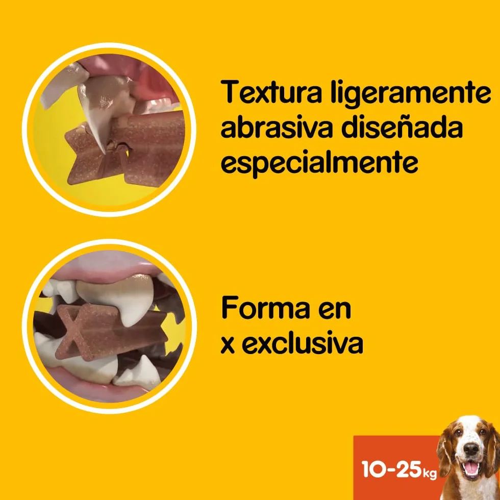 Pedigree Dentastix Snack per la Igiene Orale, Cane Medio 10-25 kg Confezione Scorta, 56 Bastoncini - 8 x 180 gr