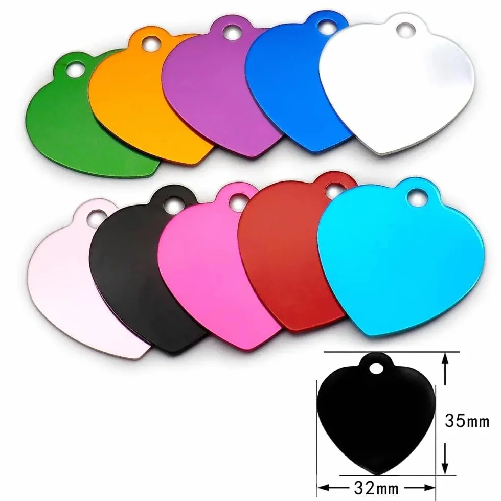 100 PZ Etichette Fai Da Te Incise Per Cani E Gatti Etichette Personalizzate Per Animali Domestici Targhette Per Animali Domestici Etichette Identificative Vuote Etichette Identificative Per Ani