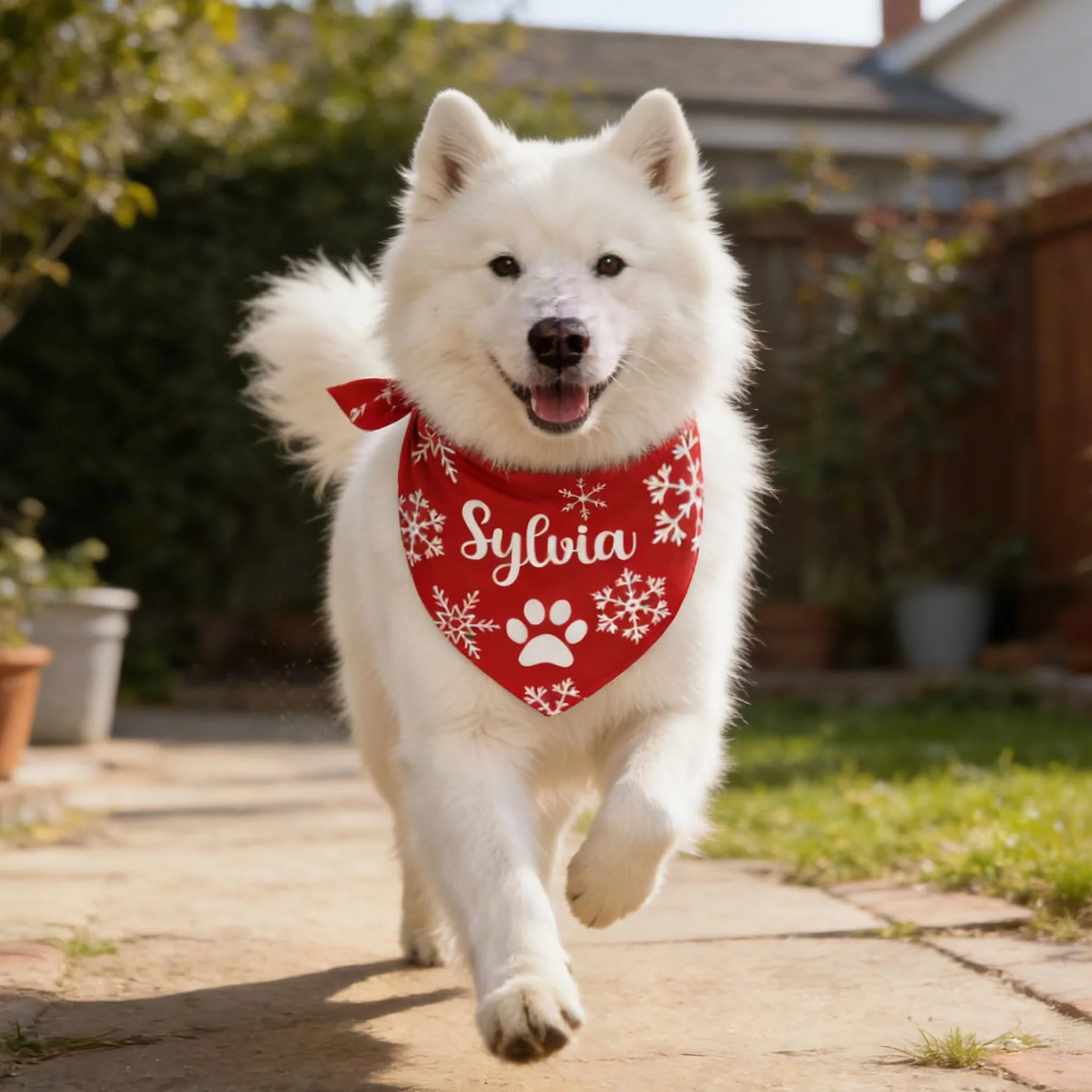 Bandana personalizzata per cani con logo – Sciarpa triangolare e bavaglino su misura per animali domestici