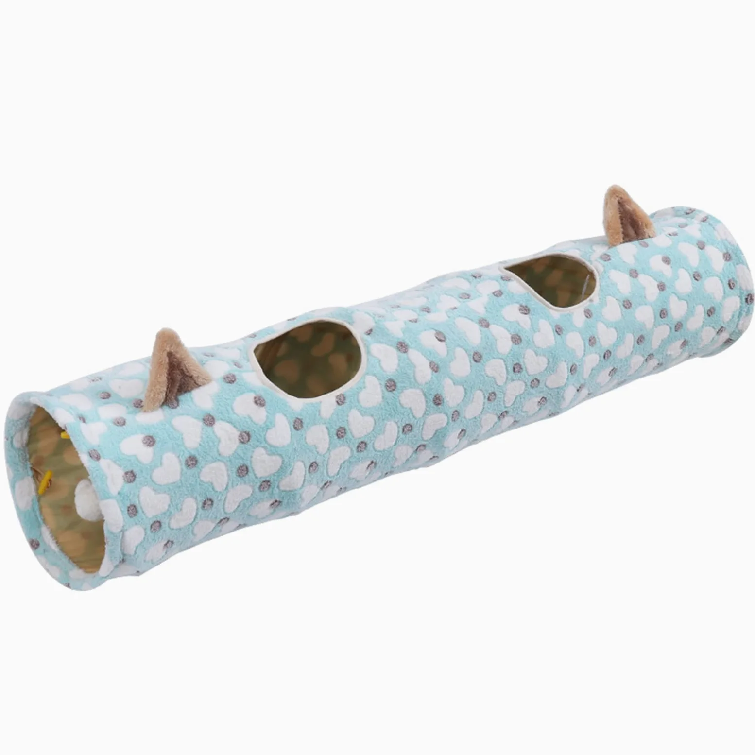Tunnel per Gatti Casa a Scomparsa per Animali Domestici Nascondiglio Caldo Tubo Tenda da Gioco Letto per Gattini Palle Giocattolo interattive Case per Letti per Gatti all ' Aperto