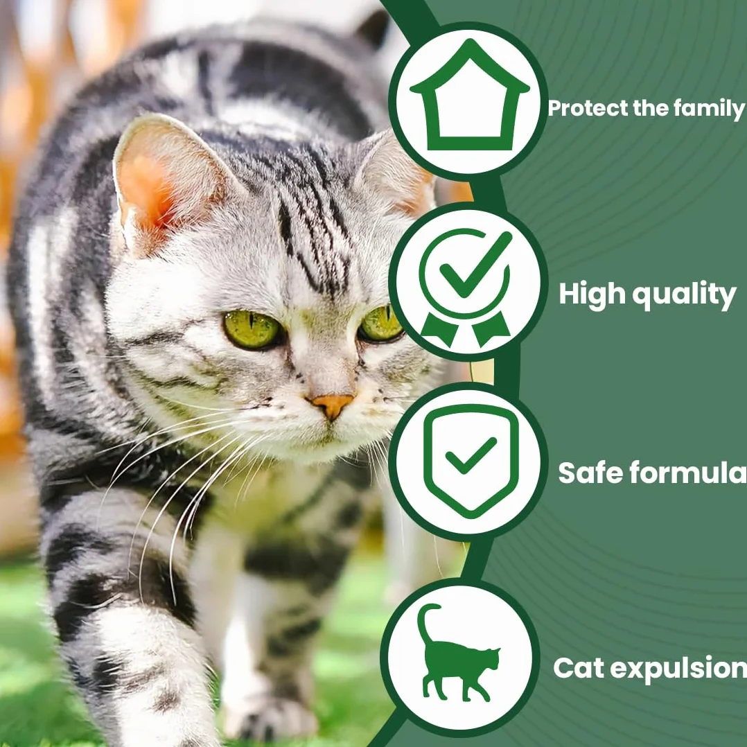 Palle Repellenti per Gatti – 12 Pezzi, Repellente Naturale con Fragranze di Menta e Citronella – Resistente alle Intemperie, Sicuro per gli Animali e Ecologico – Per Giardino, Terrazza Interno