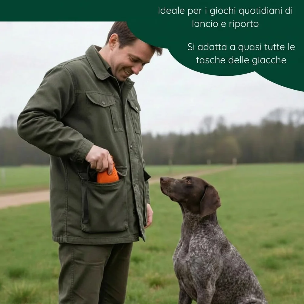 Romneys Dummy Ball SpeedUp! | 150 g | con nastro extra lungo (arancione)