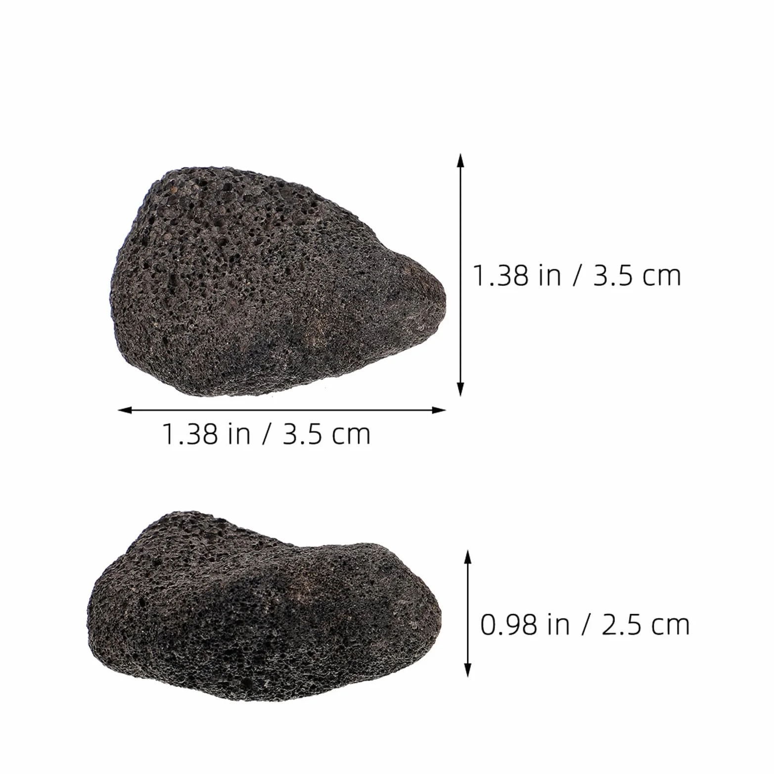 Happyyami Pietre laviche: 1 set di pietre vulcaniche nere, pietre laviche naturali, per acquario, decorazione per acquario, braciere, griglie a gas, piante da acquario