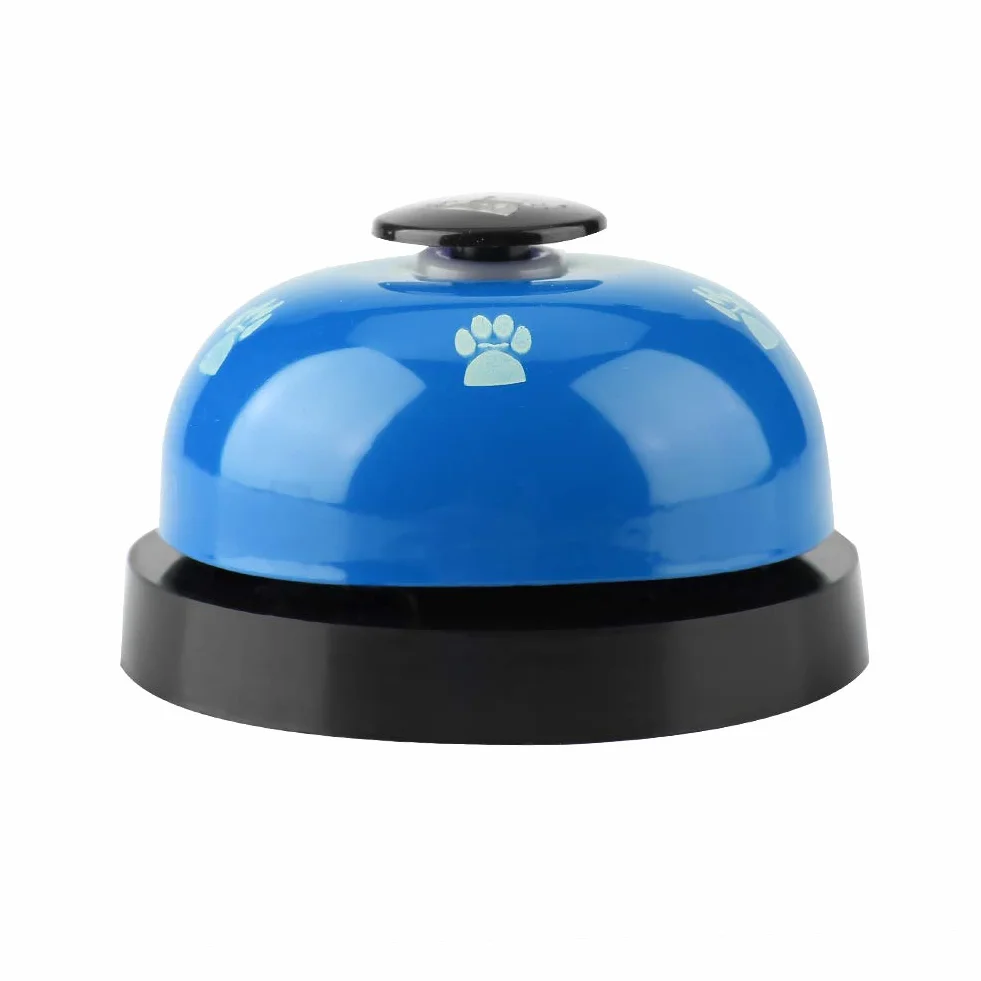 Campane di addestramento dell'animale Domestico, Ferro Robusto Resistente Durevole Simpatico Cartone Animato Campana del Cane Cucciolo di Cane Campane di addestramento vasino Doggy(Blu)