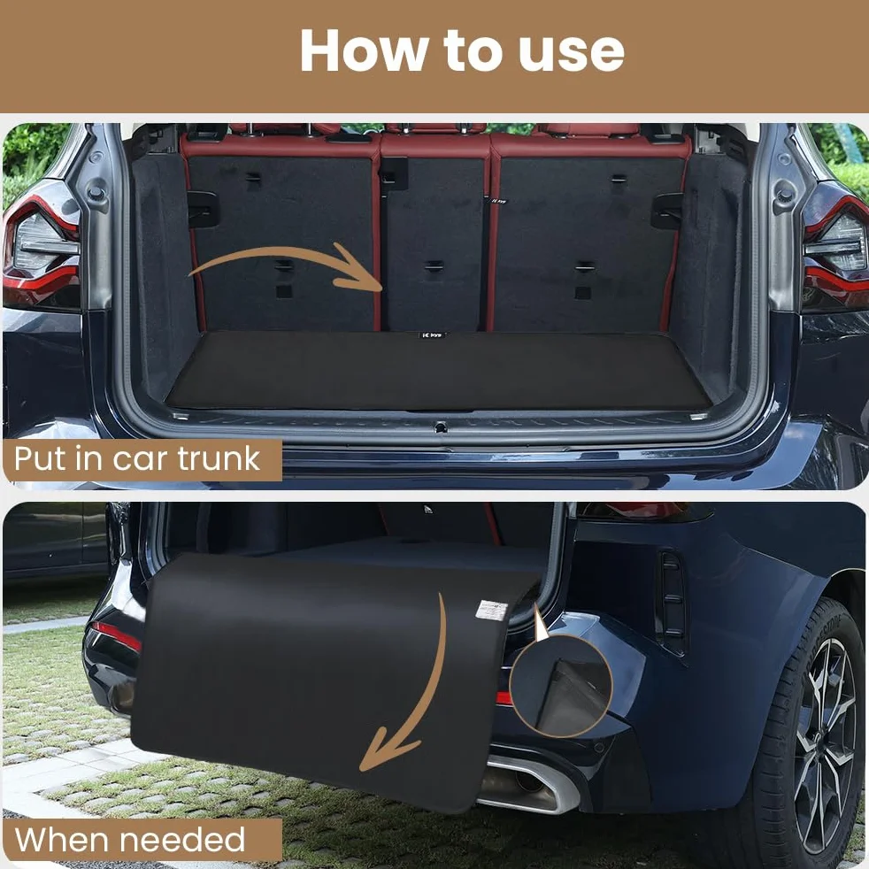 KYG Telo Bagagliaio Auto per Cani Impermeabile Telo Auto per Cani Bagagliaio Durevole Telo Baule Auto per Cani, Taglia Universale 105x80cm