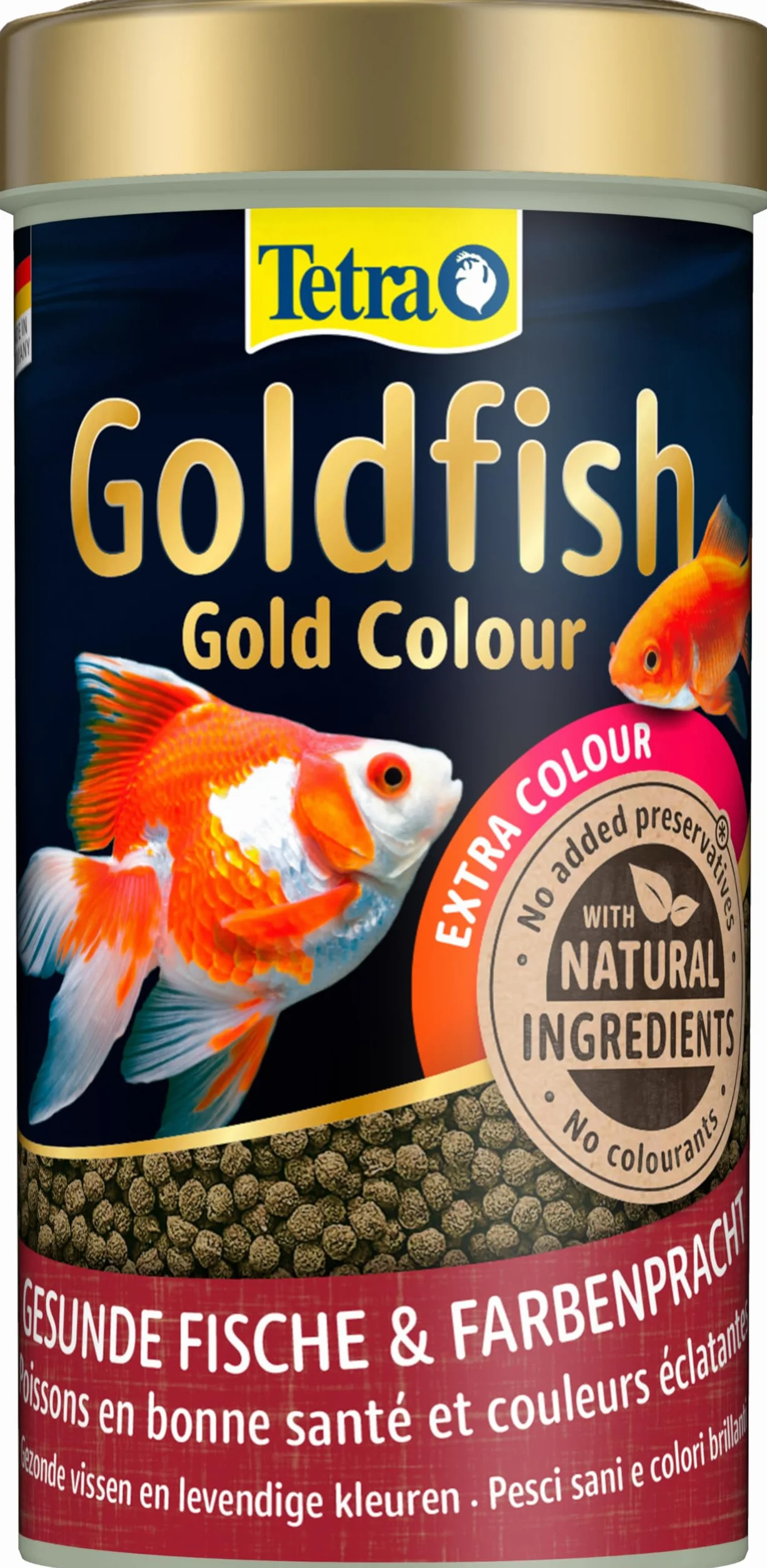 Tetra Goldfish Gold Colour Mangime granulare per pesci rossi acqua fredda 250 ml