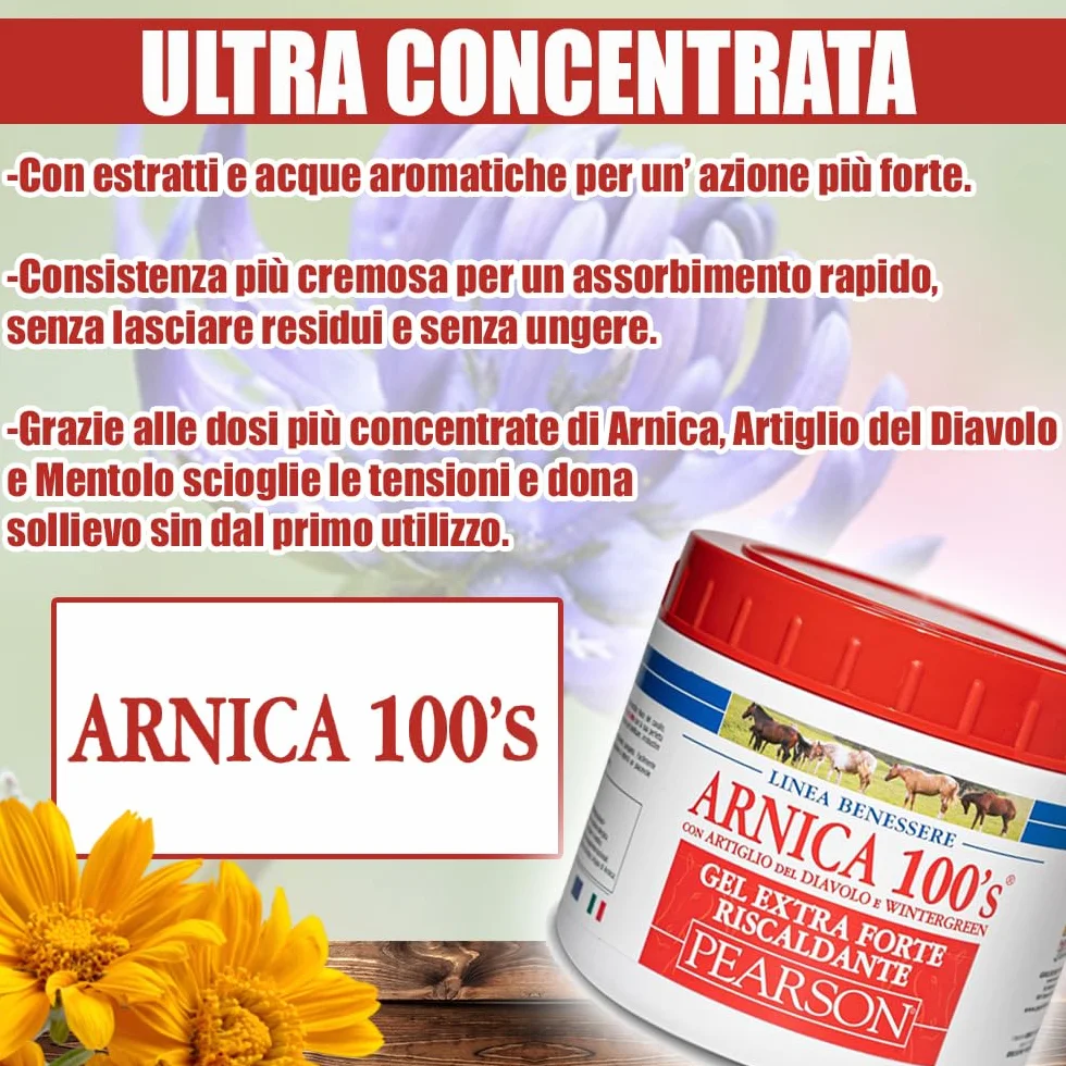 ARNICA 100's® Arnica Per Cavalli Gel Extraforte Riscaldante 500 ML
