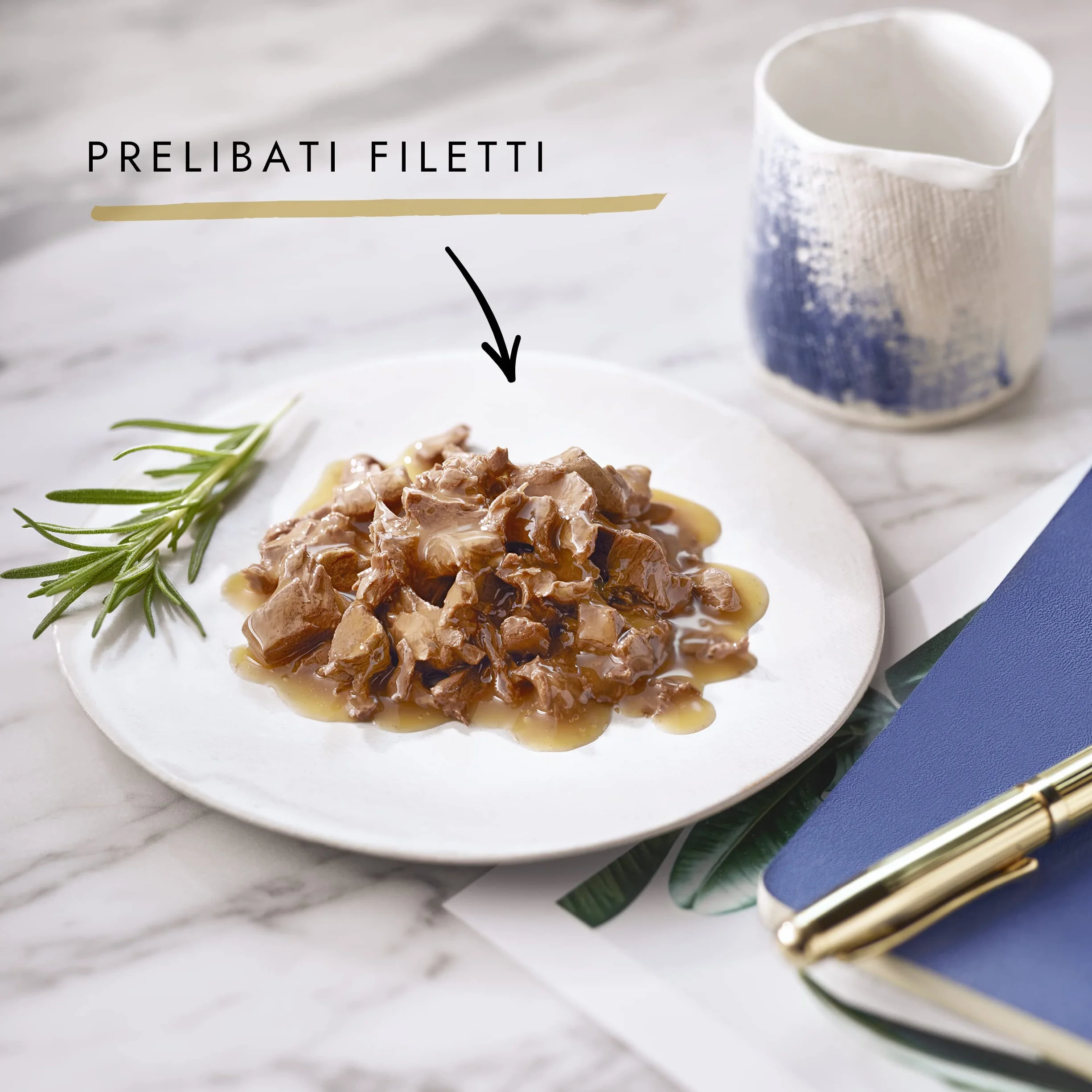 Purina Gourmet Perle Filettini in Salsa Cibo Umido per Gatti con Pollo, 26 Buste da 85g