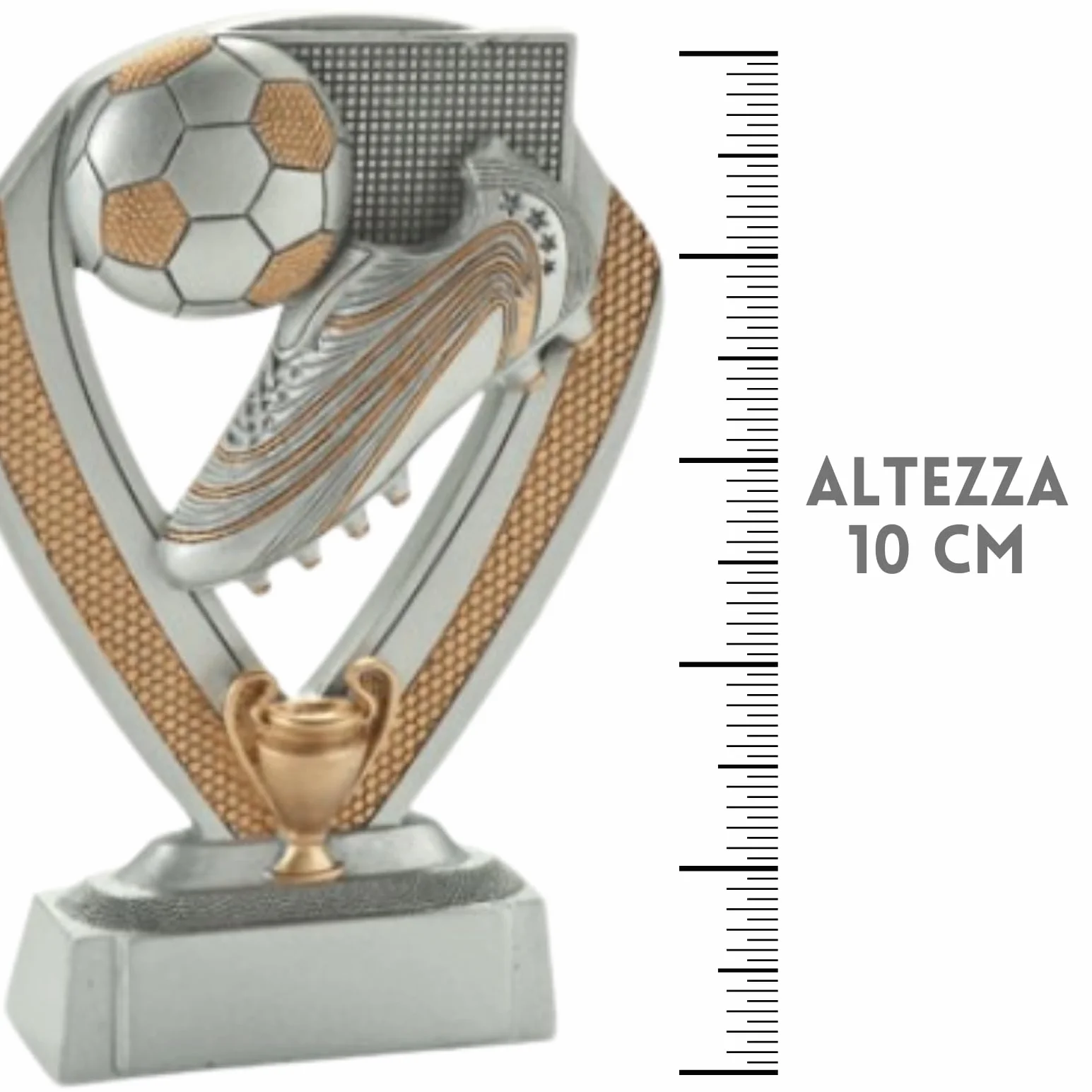Coppe Premiazioni per Tutti Gli Sport, Statuette e Premi per Fantacalcio, Calcio, Padel, Tennis, Basket, Volley, Partecipazione, 18 cm
