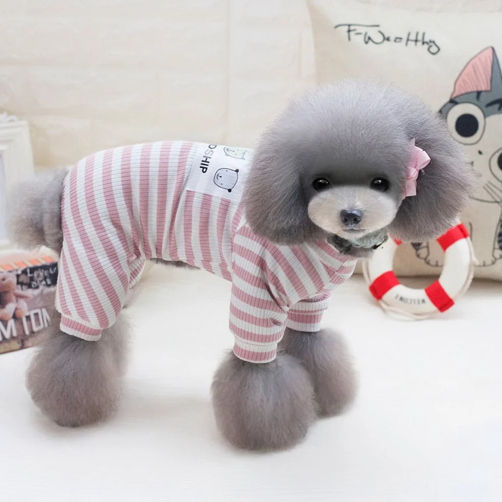 ZUNEA Pigiama per cani di piccola taglia Cotone Rosa L
