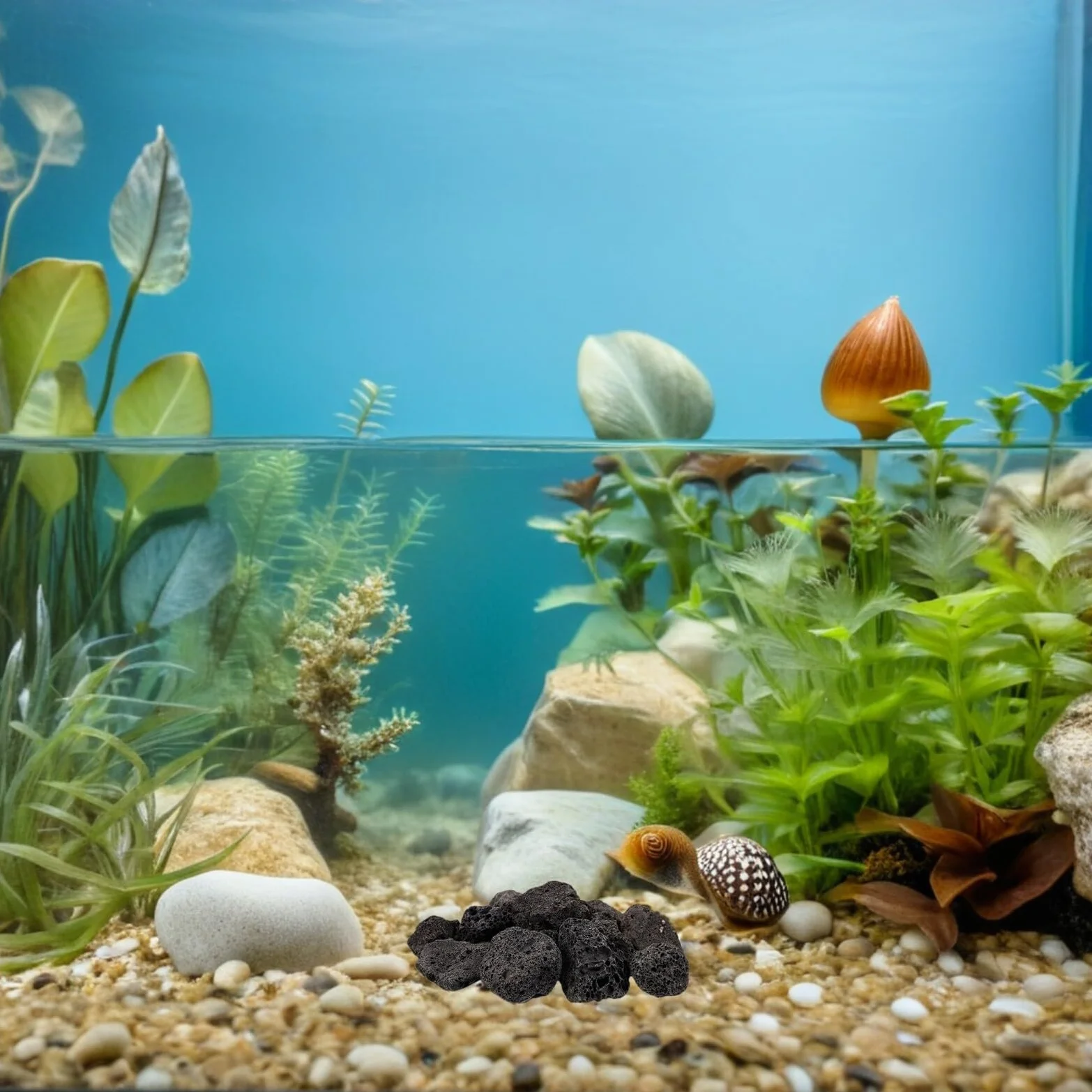 Happyyami Pietre laviche: 1 set di pietre vulcaniche nere, pietre laviche naturali, per acquario, decorazione per acquario, braciere, griglie a gas, piante da acquario