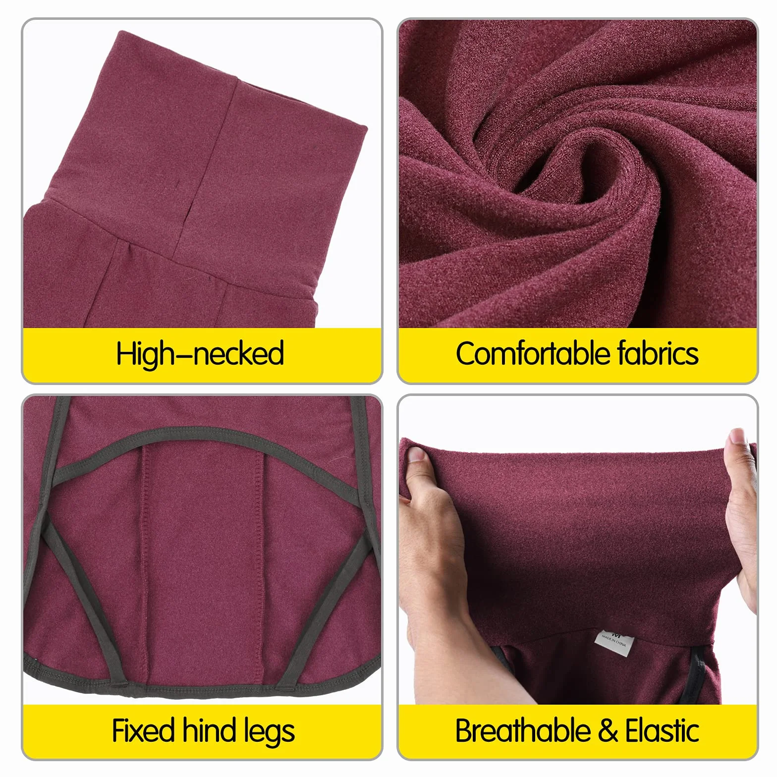 Felpa per cani Gilet in pile elasticizzato Pullover caldi taglia piccola media Abbigliamento invernale per interni ed esterni