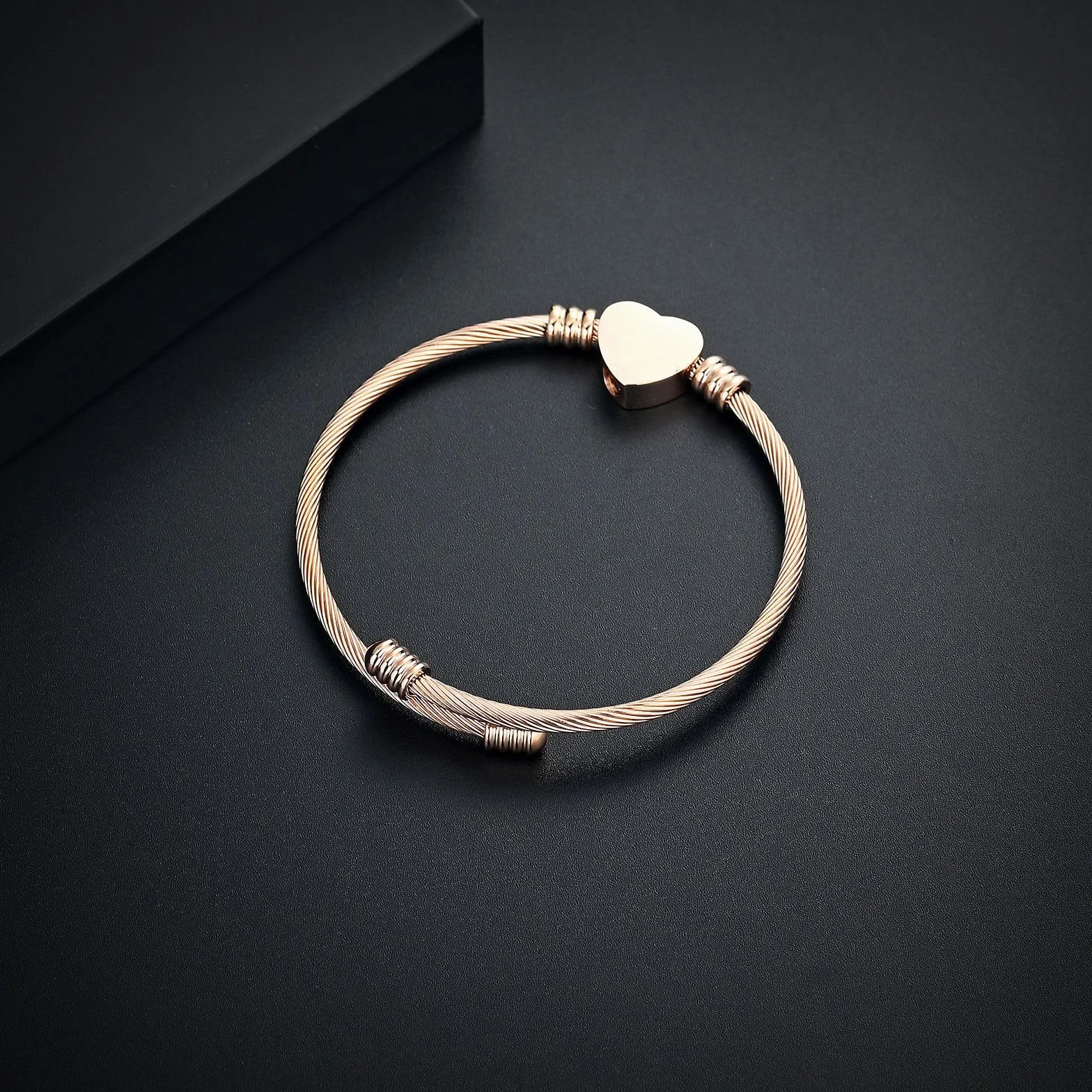 Braccialetto per ceneri, gioiello commemorativo in acciaio inox, a forma di zampa di animale domestico, a forma di cuore, urna con ciondolo a forma di urna per i propri cari, funerali,