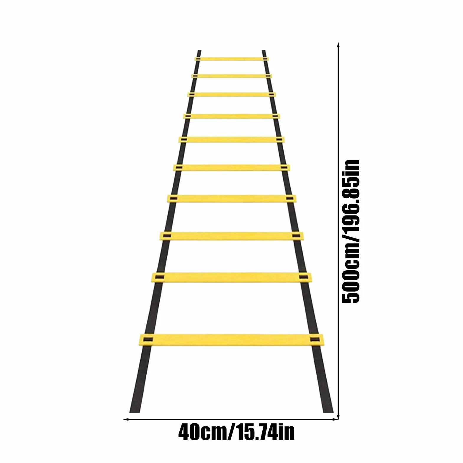 Agilità Da Calcio Scaletta Allenamento Nylon 500x40 Cm Regolabile Con Borsa Stoccaggio