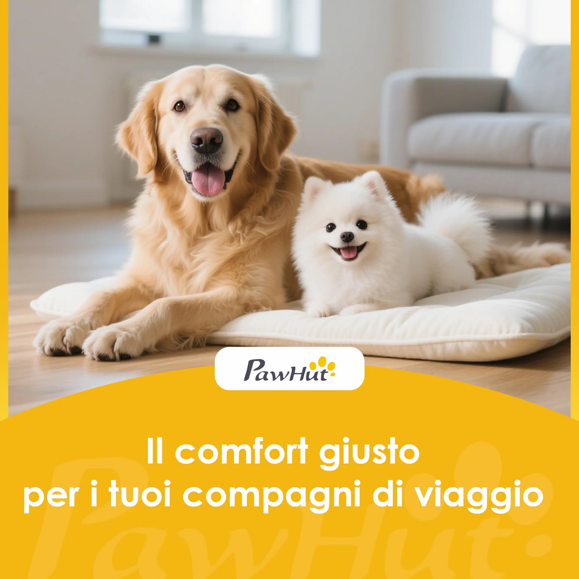 PawHut Scaletta per Cani e Gatti Pieghevole 3 Scalini Antiscivolo 10 kg 53x30.5x36.5 cm Marrone