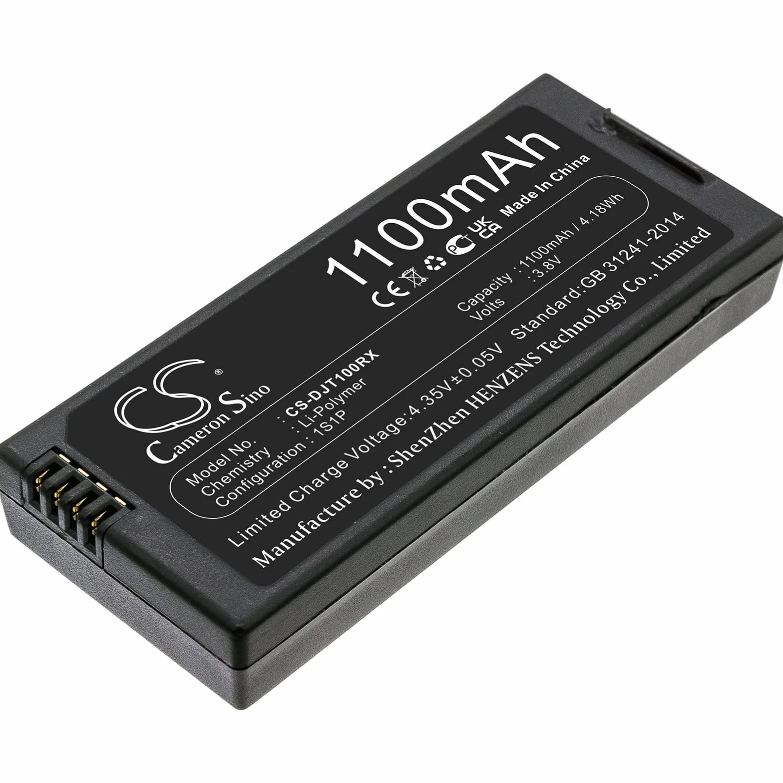 TECHTEK Batteria 1100mAh compatibile con [DJI] Tello sostituisce T01 FBA