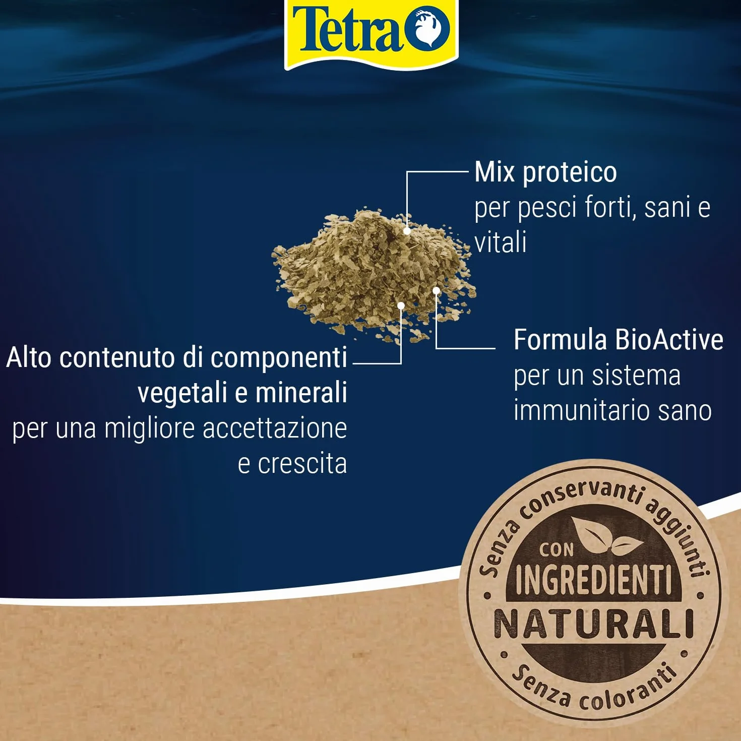 Tetra Guppy Colour Mini Flakes - Mangime in scaglie per guppy, lattina 250 ml