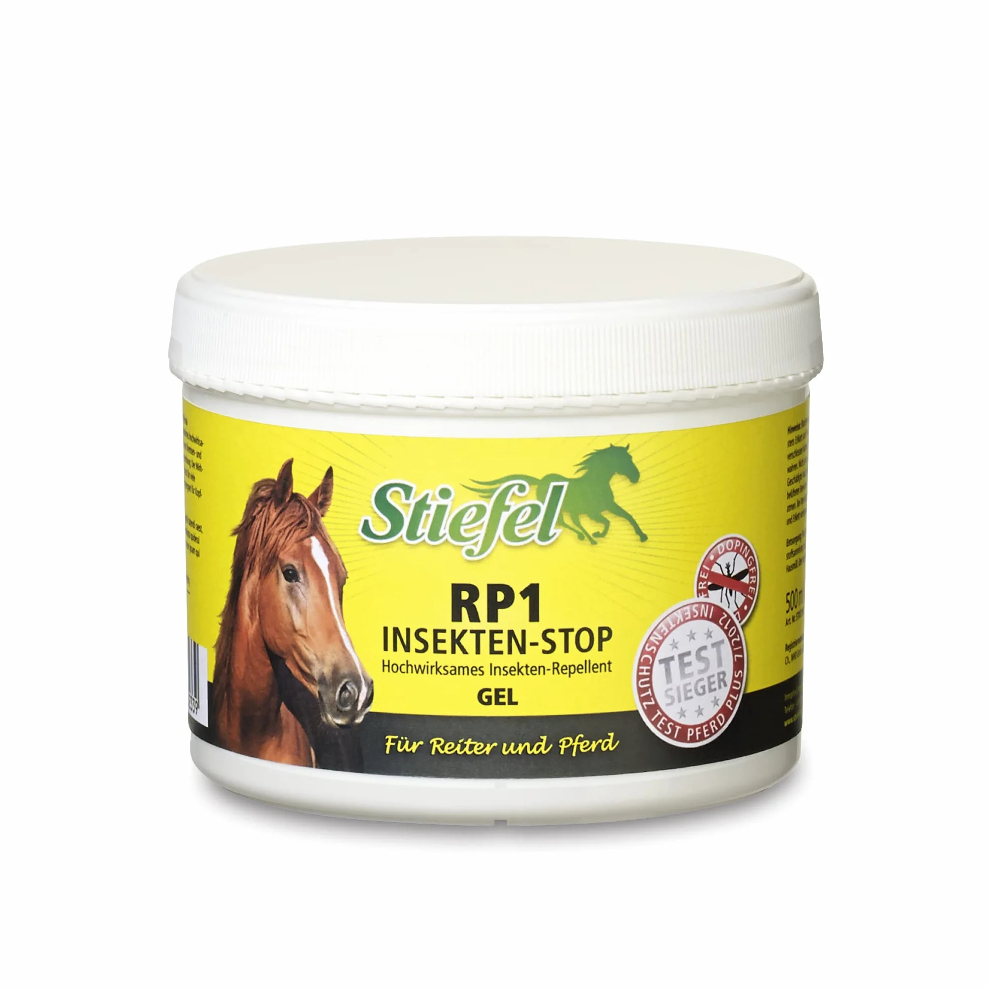 Stiefel RP1 Insetto Stop Gel per Cavalli, Altamente Efficace Repellente per Cavalli e Cavaliere, Quasi inodore, Spray Contro zanzare, Freni, zecche, Diverse Ore di efficacia, 500 ml