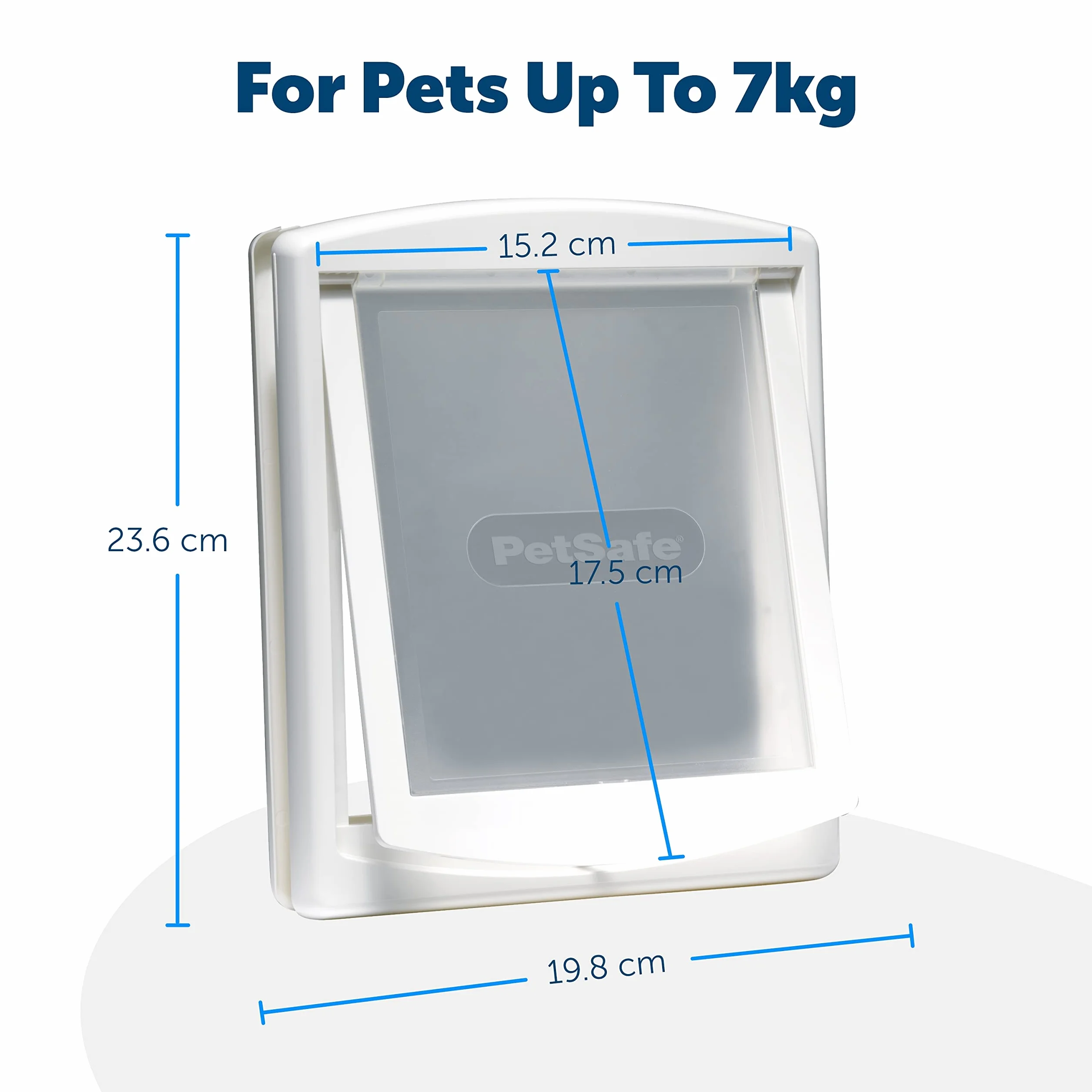PetSafe Staywell Porta per Animali Domestici a 2 Vie, Installazione Rapida, Piccola Bianca