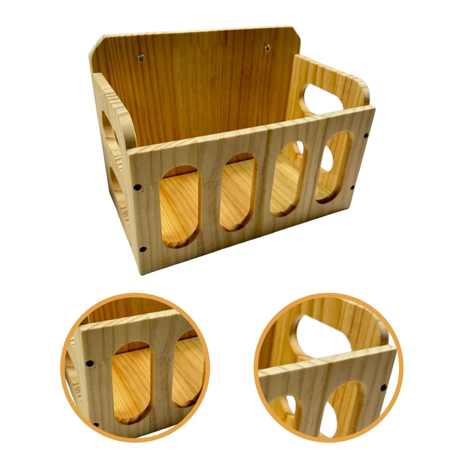 Mangiatoia Portatile in Legno per Conigli, Ricci, Furetti E Criceti.