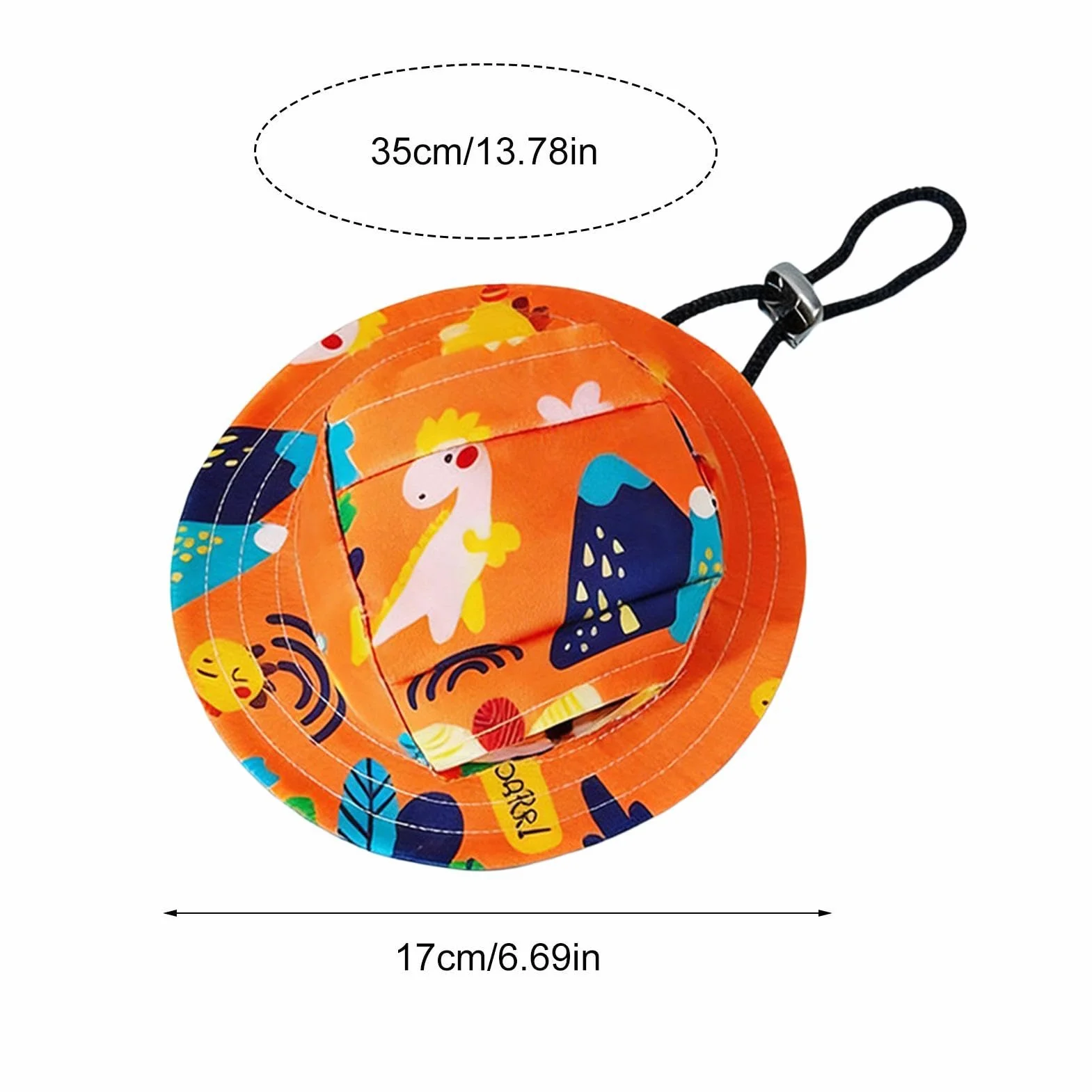 Generico Cappello da Pescatore per Cani, Cappello per Animali Domestici con Foro per L'orecchio Regolabile, Cappellino Solare con Protezione UV per Animali Domestici, Berretto Estivo Stile Baseball,