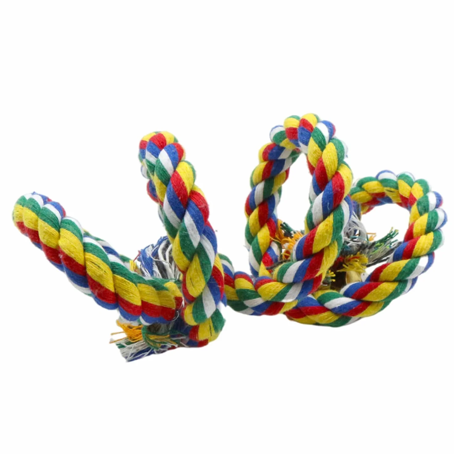Corda per Uccelli Altalene Pappagalli - Corda di Cotone per Gabbia Uccello, con Campana, Colorato