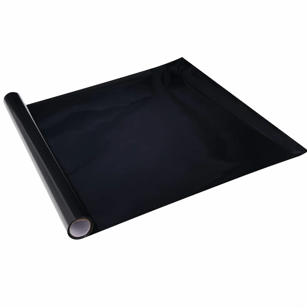 Sfondo per acquario, statico adesivo per acquario, sfondo nero in PVC, varie dimensioni per la decorazione della casa (30 x 200 cm)