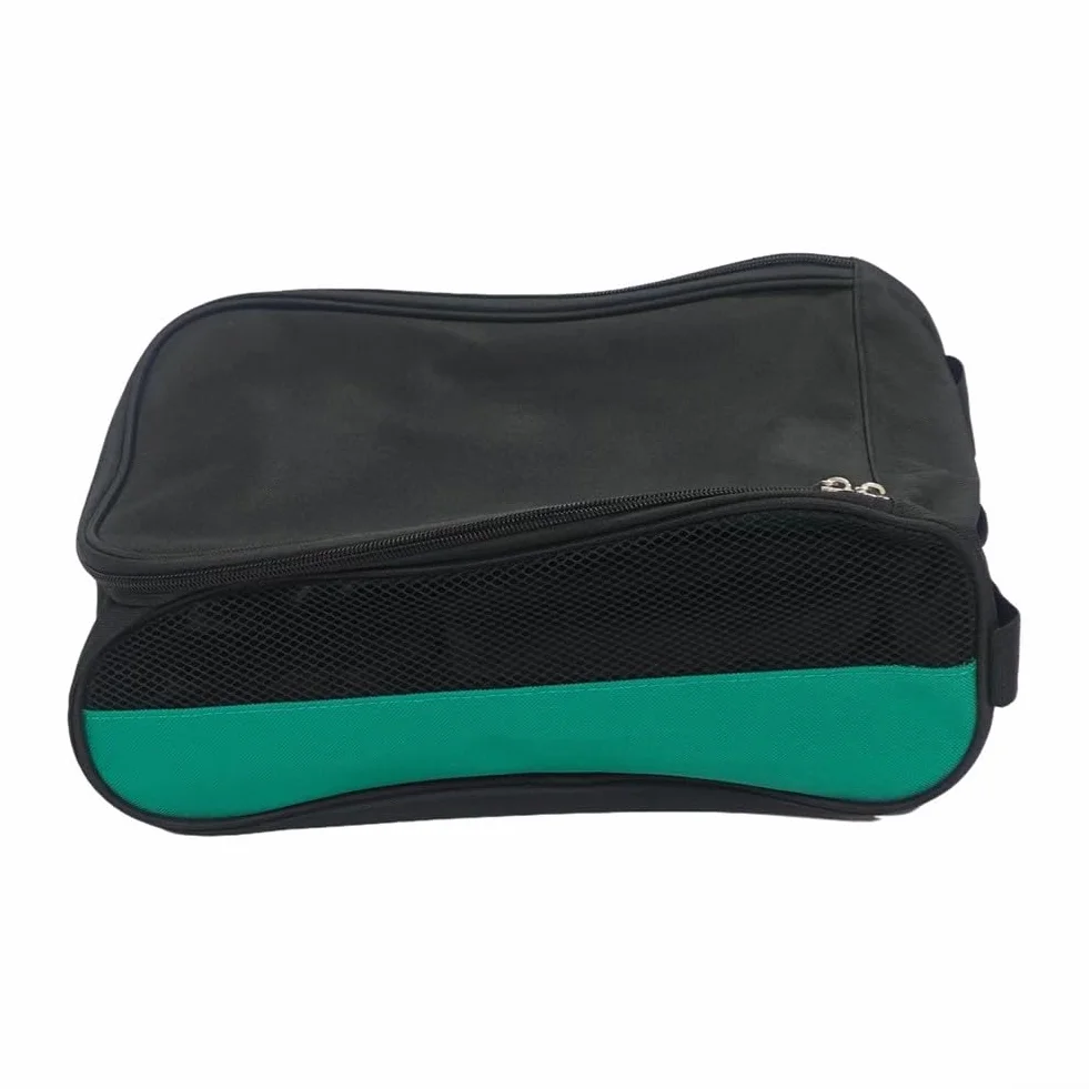 Borsa per scarpe da golf impermeabile facile da pulire e leggera in tessuto Oxford, Verde