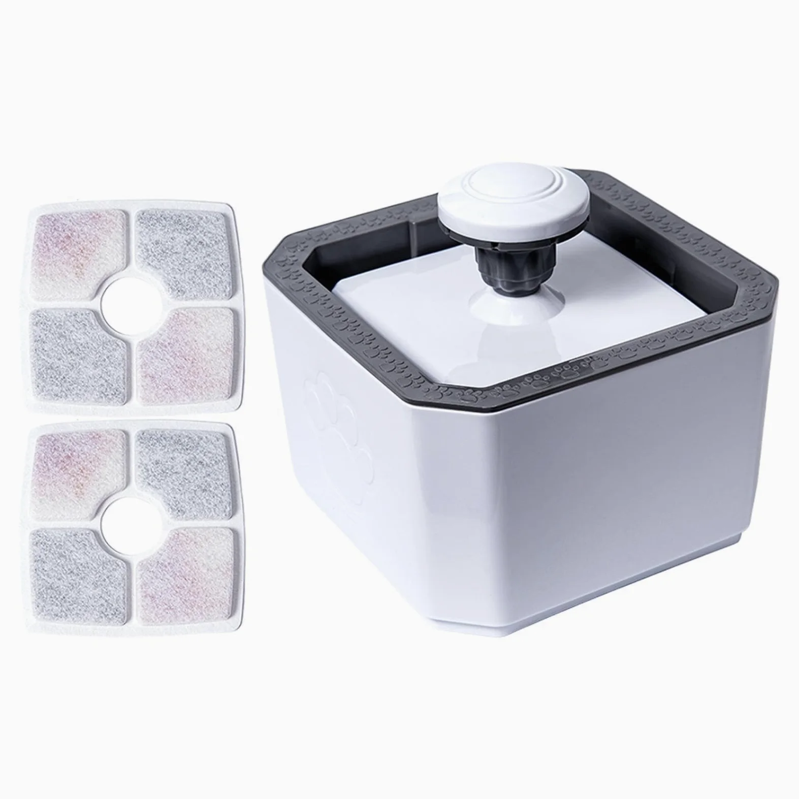 Staccabile alimentato USB astuto senza fili della fontana 2.5L del gatto con il filtro | Fontana per gatti, per appartamento, vacanze, viaggi, balcone, cuccioli, gattini