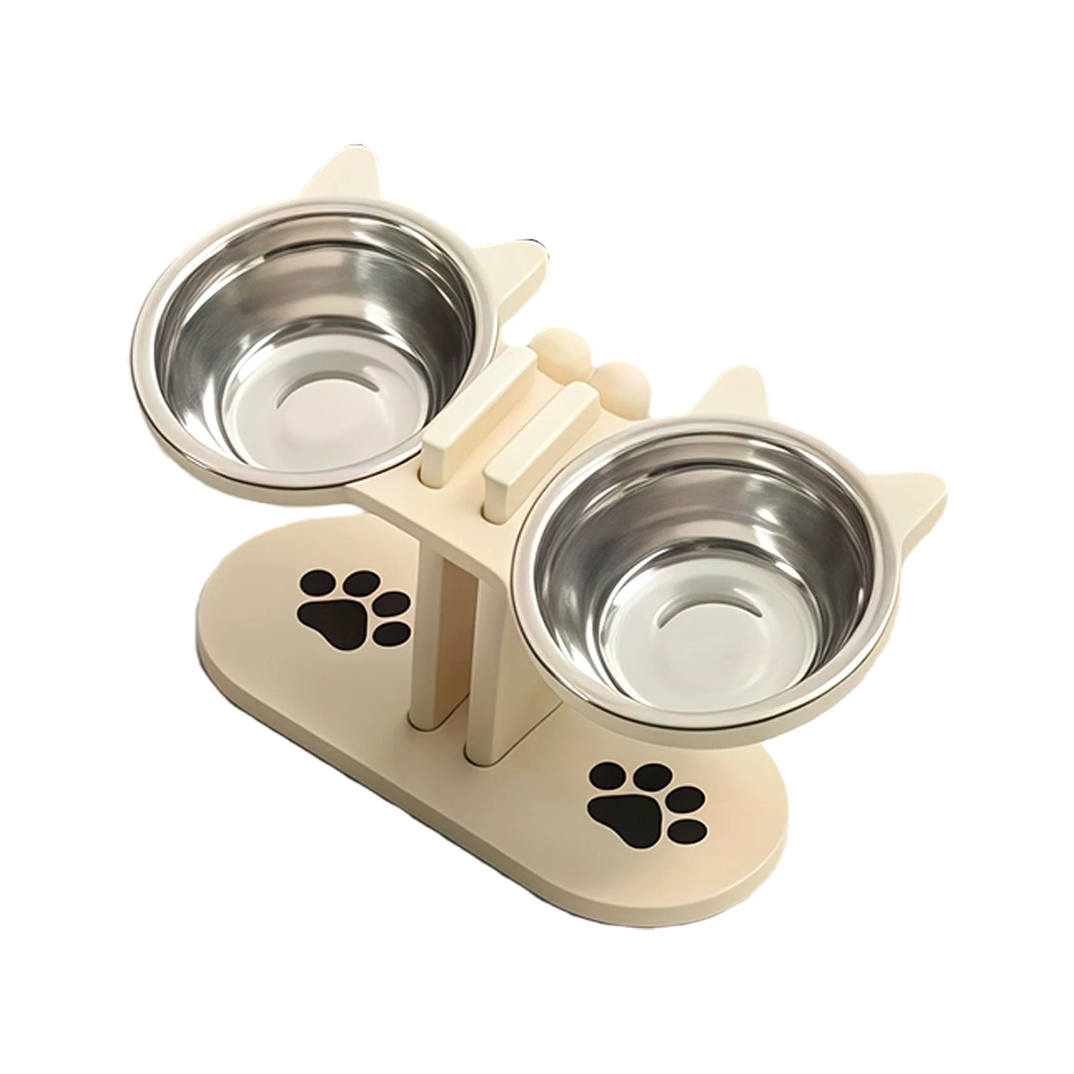 Mangiatoia per animali rialzata con doppie ciotole per acqua alimentare, design anti-vomito Mangiatoia per animali anti-vomito per cani e gatti