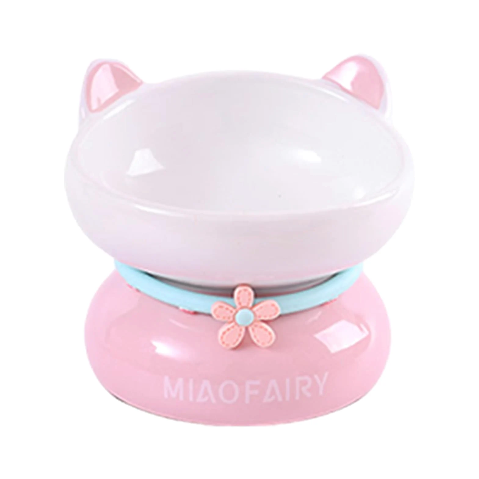 leggera per gatti, graziose ciotole per , 15,5 x 15,5 x 13 cm | per animali domestici con base stabile, accessorio per mangiare gatti di piccola taglia