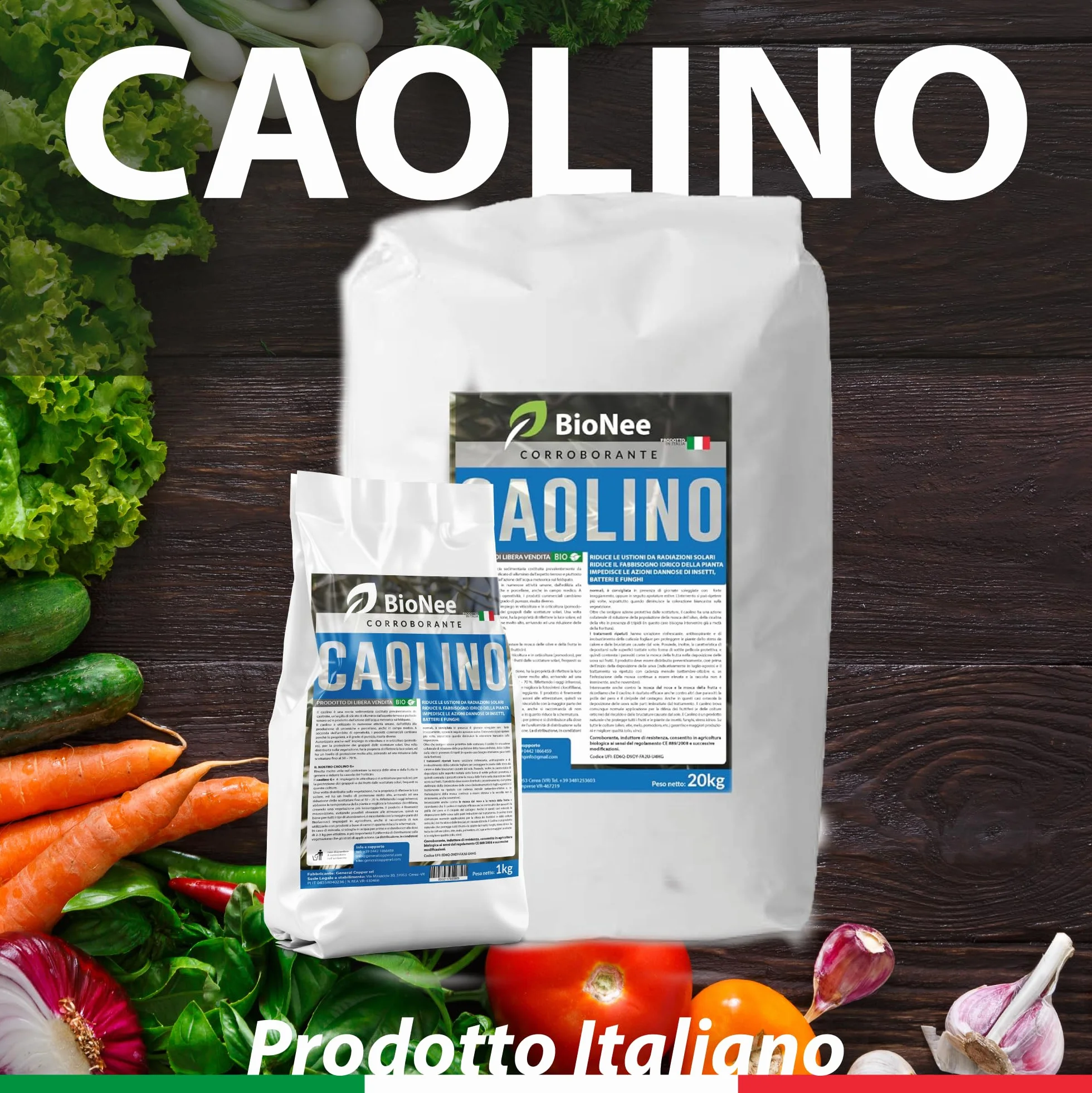 Caolino corroborante potenziatore difese naturali MOSCA DELL'OLIVO 25 kg
