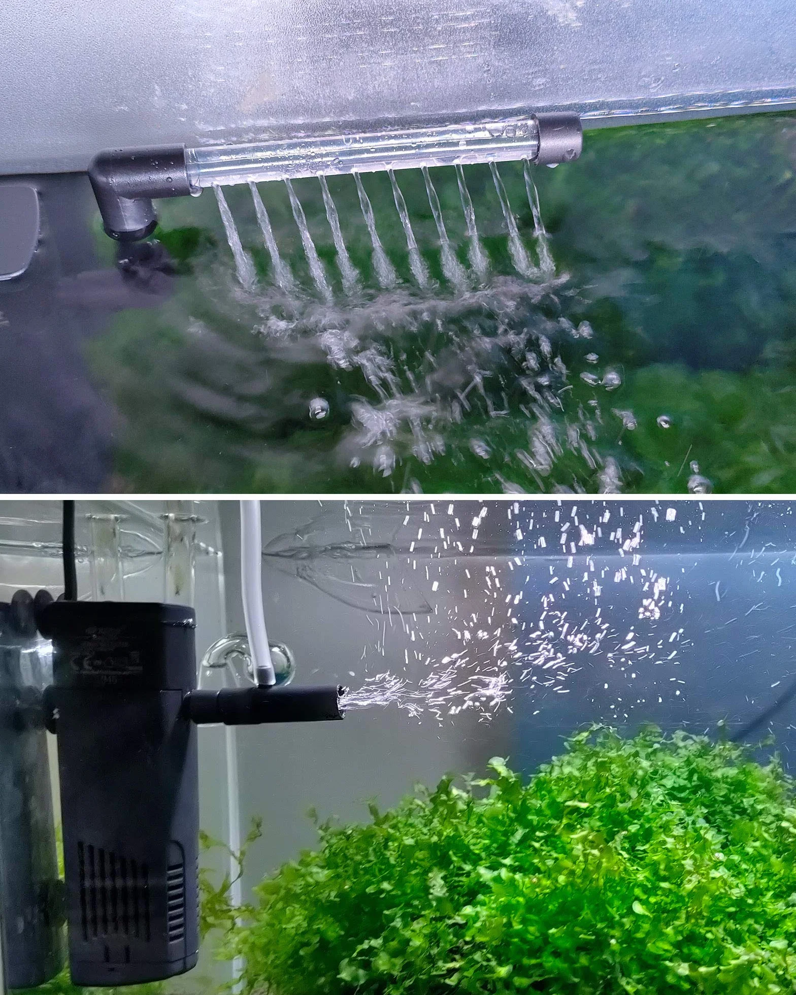 NICREW Filtro Acquario Interno Silenzioso e Potente, Filtro Interno Acquario con Flusso Massimo di 150L/H, Adatto per Acquario Fino a 20L