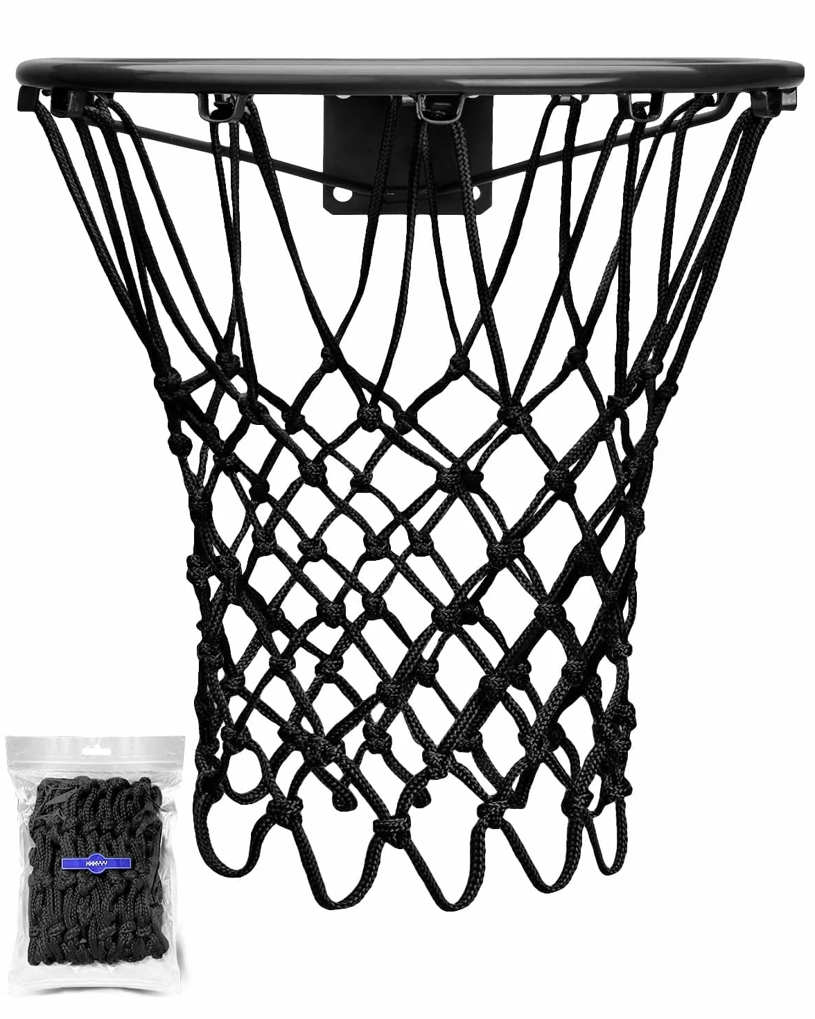 Rete da basket di ricambio resistente per bordi standard interni ed esterni