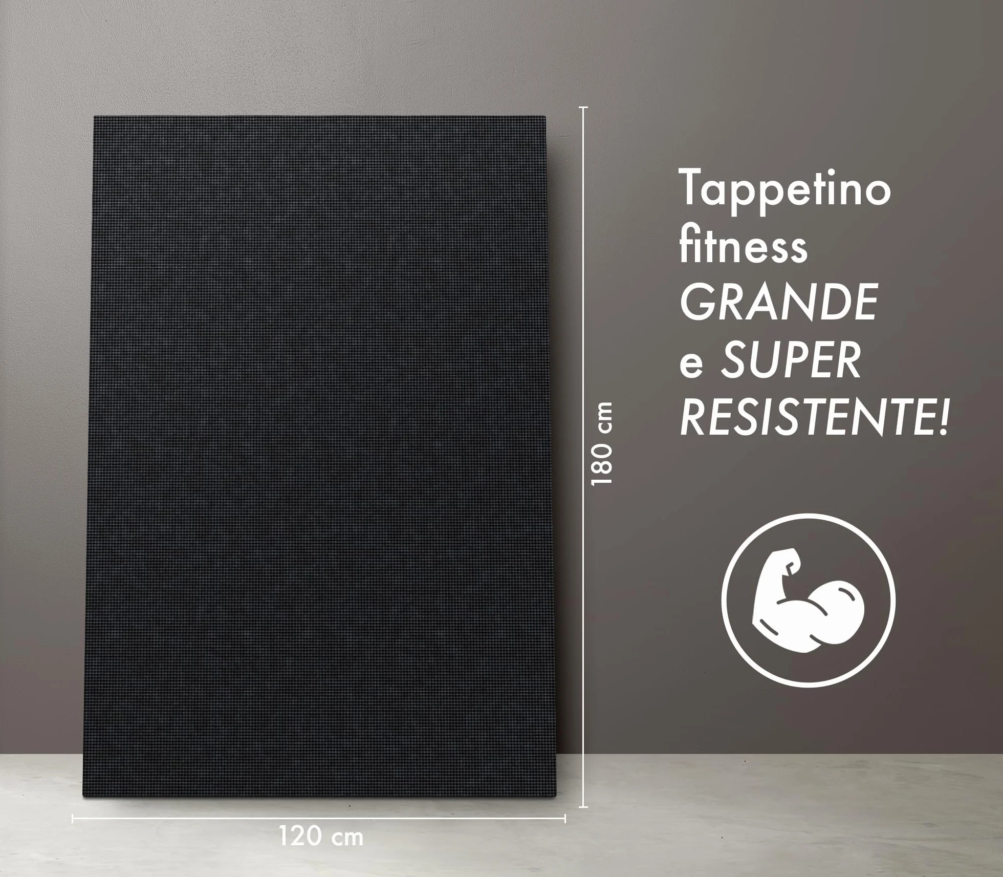 Tappetini YOGA Antiscivolo e Resistente: 120x180 cm + 180x200 cm, Spessore 4 mm - Tappeto Per Esercizi, Allenamento Casa Palestra Materassino Fitness Pilates - In Pvc Arrotolabile Facile Trasporto