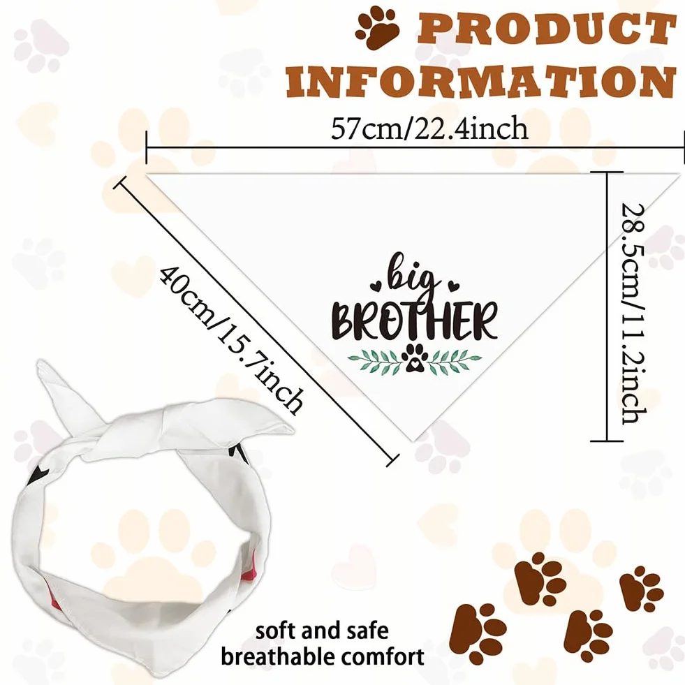 Bandana triangolare per animali domestici in cotone Big Brother