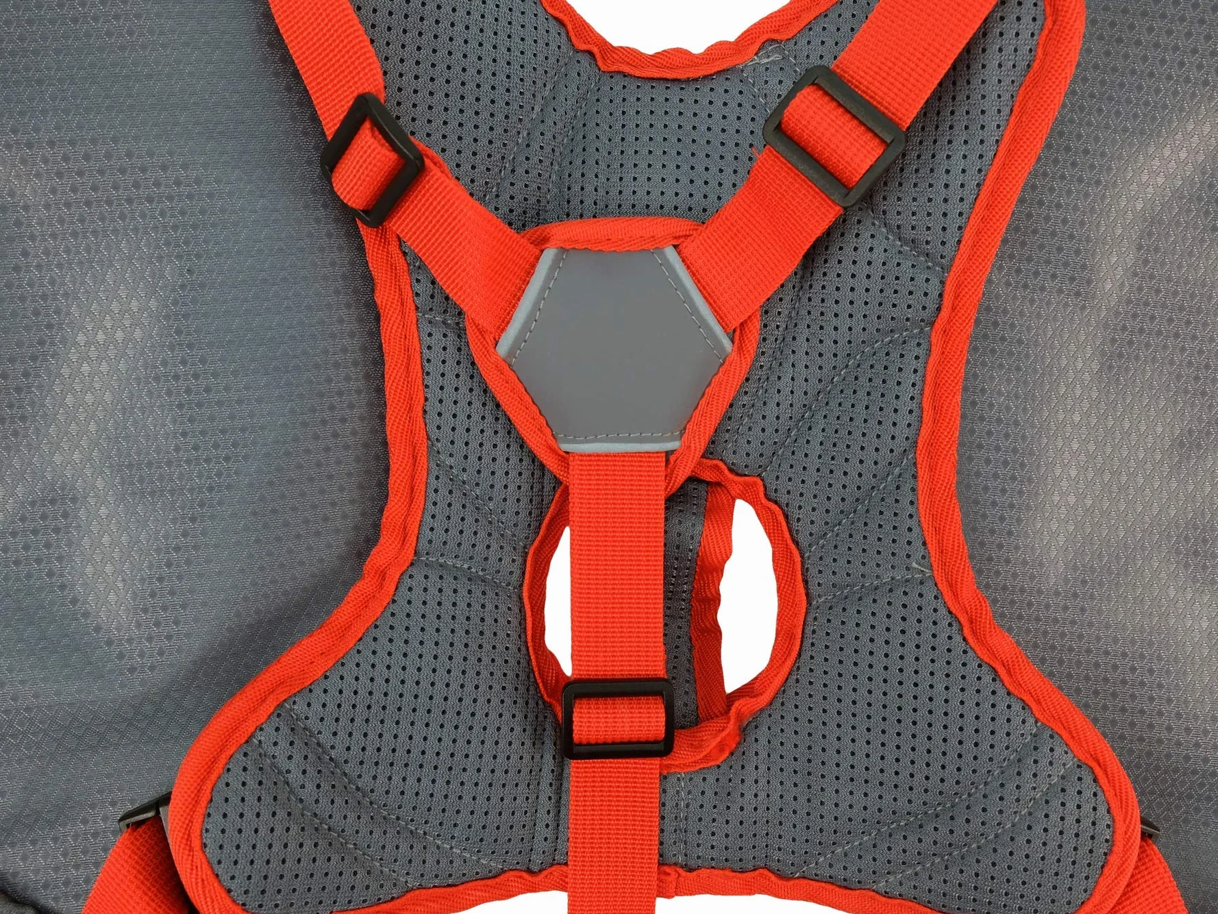 iEnergy Zaino per cani MAE - Pettorina 2in1 e zaino removibile per cani - Impermeabile e comprensivo di due borracce con tasche termiche, Grigio, Medio