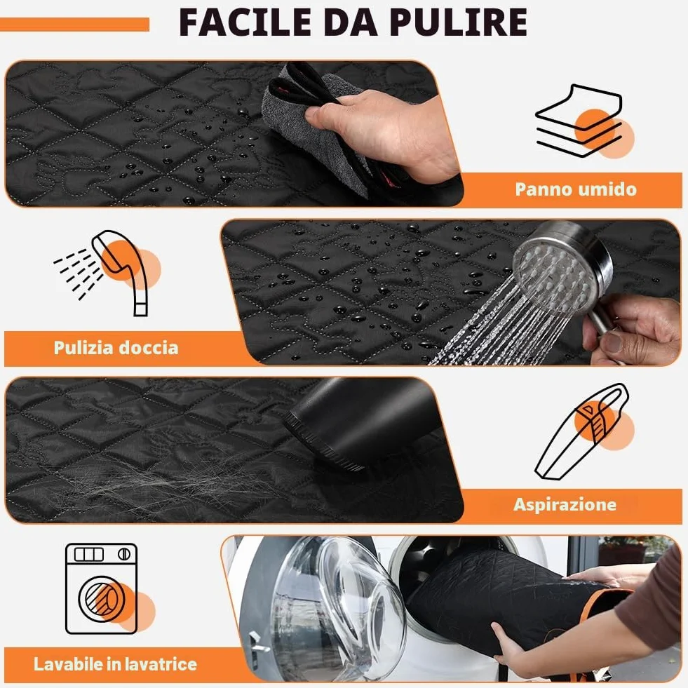 KYG Coprisedile Auto per Cani Antiscivolo Antigraffio Sedili Posteriori 132x58x46cm SUV Camion