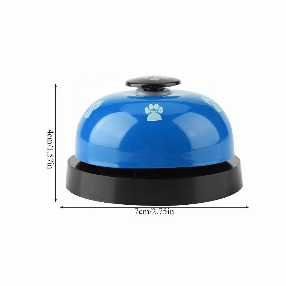 Campane di addestramento dell'animale Domestico, Ferro Robusto Resistente Durevole Simpatico Cartone Animato Campana del Cane Cucciolo di Cane Campane di addestramento vasino Doggy(Blu)