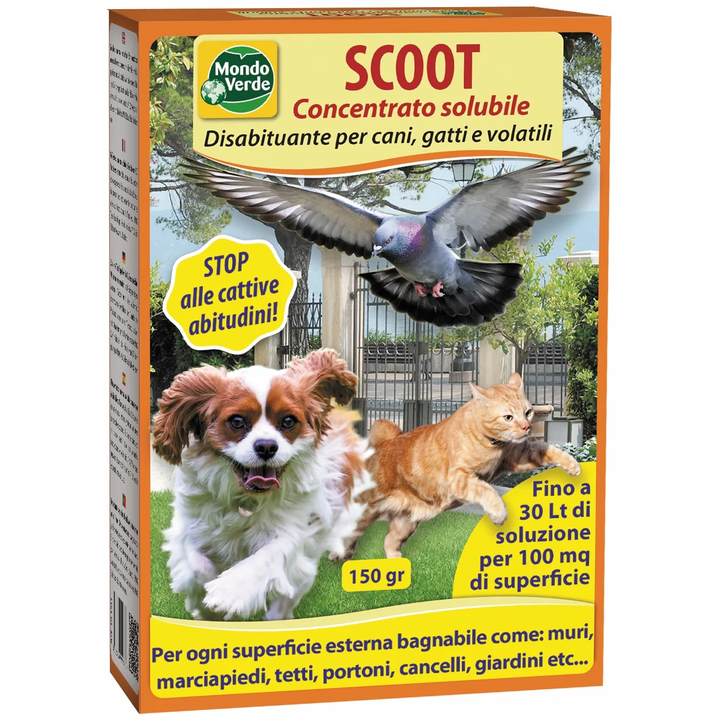 Mondo Verde rep01 – Repellente per Cani e Gatti Cipria di 150 g (Il Pacchetto può variare)