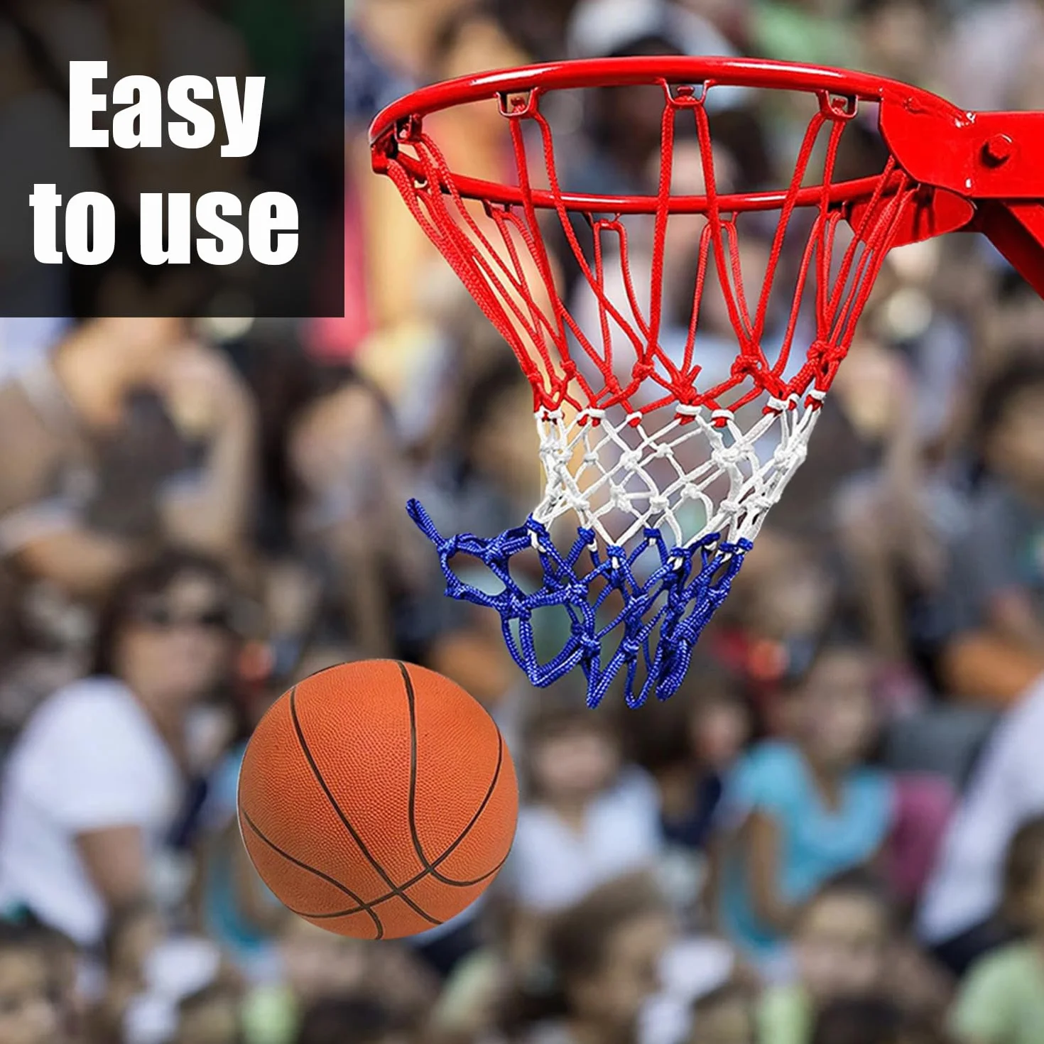 Rete da basket professionale portatile 50 cm per campi scolastici interni ed esterni