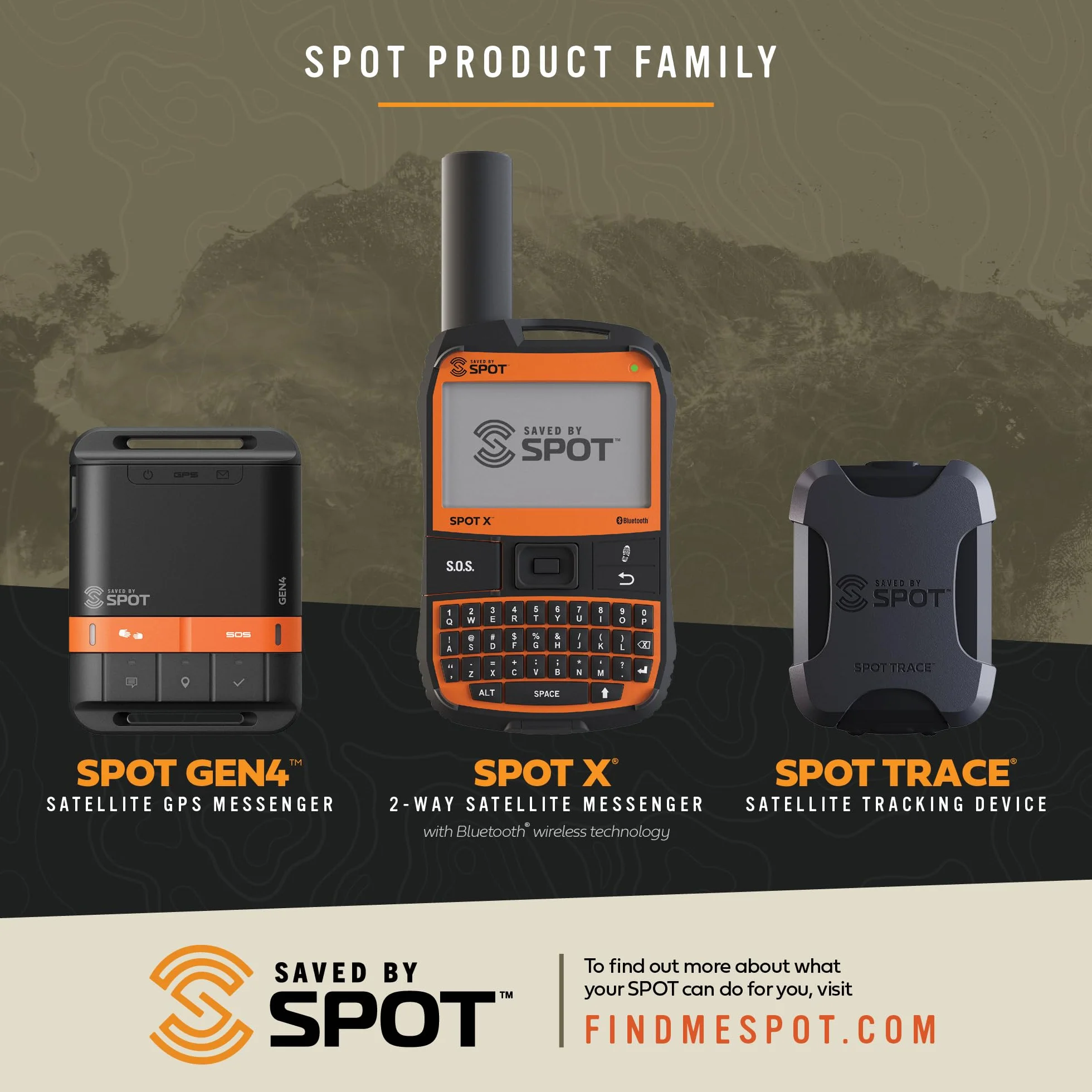 SPOT Gen4 Messaggero GPS satellitare | Tracker portatile tascabile per escursionismo, campeggio, lavoro in solitaria e avventure fuori rete | Rete satellitare Globalstar | Abbonamento richiesto