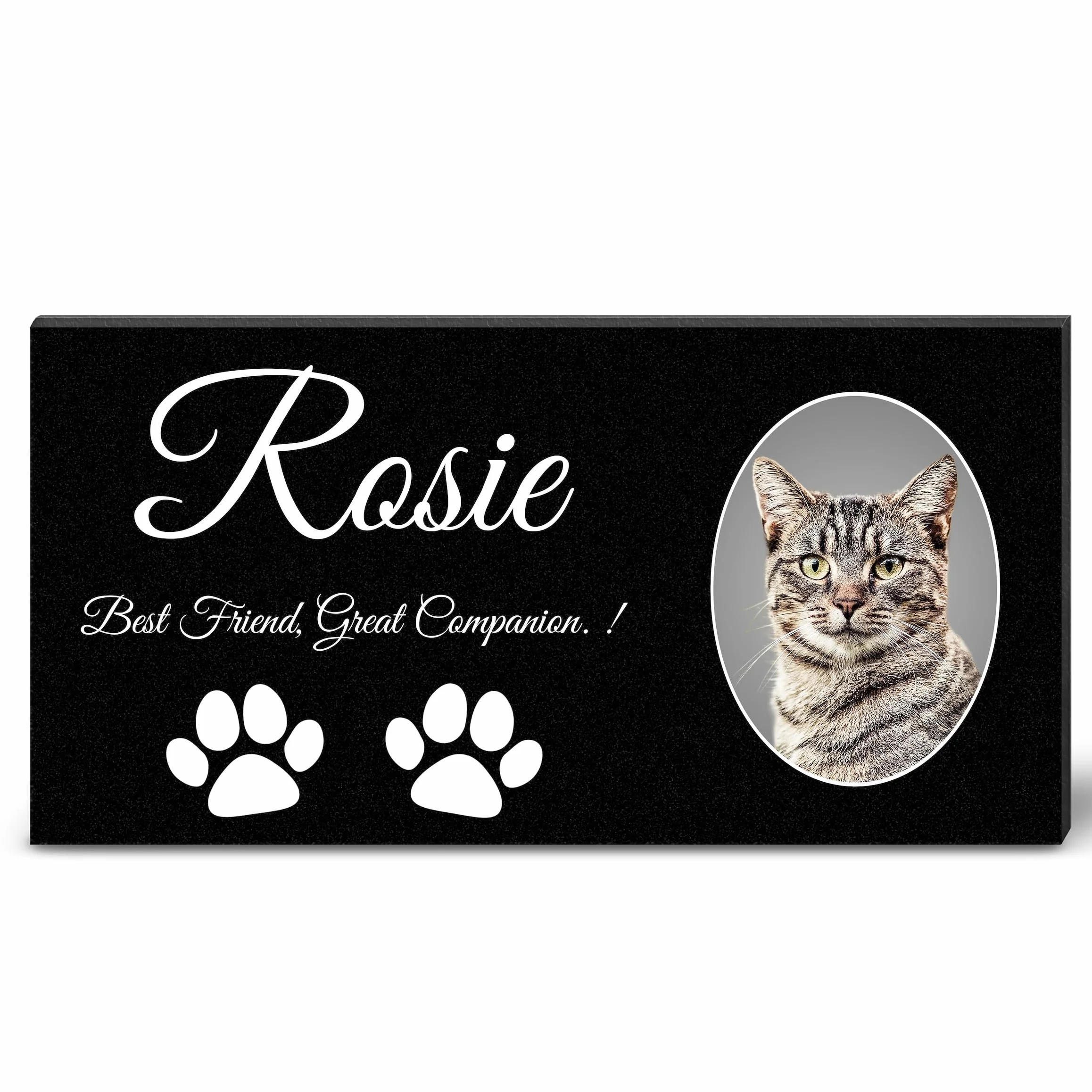 ADFSTONE Targhe Commemorative Personalizzate per Tombe di Lapide per Animali Domestici Cane Gatto Pietra Tombale Personalizzata Mini Tombali